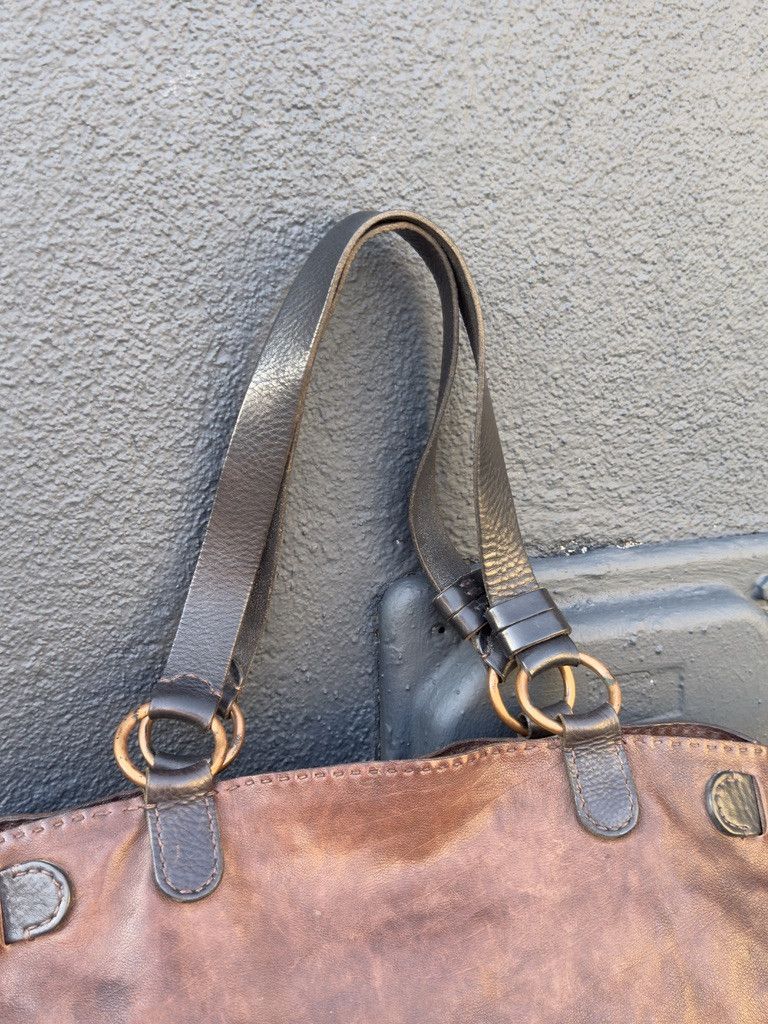 HENRY BEGUELIN × Vintage Henry Beguelin Handbag Purse Brown Leather Size ONE SIZE - 5 Thumbnail