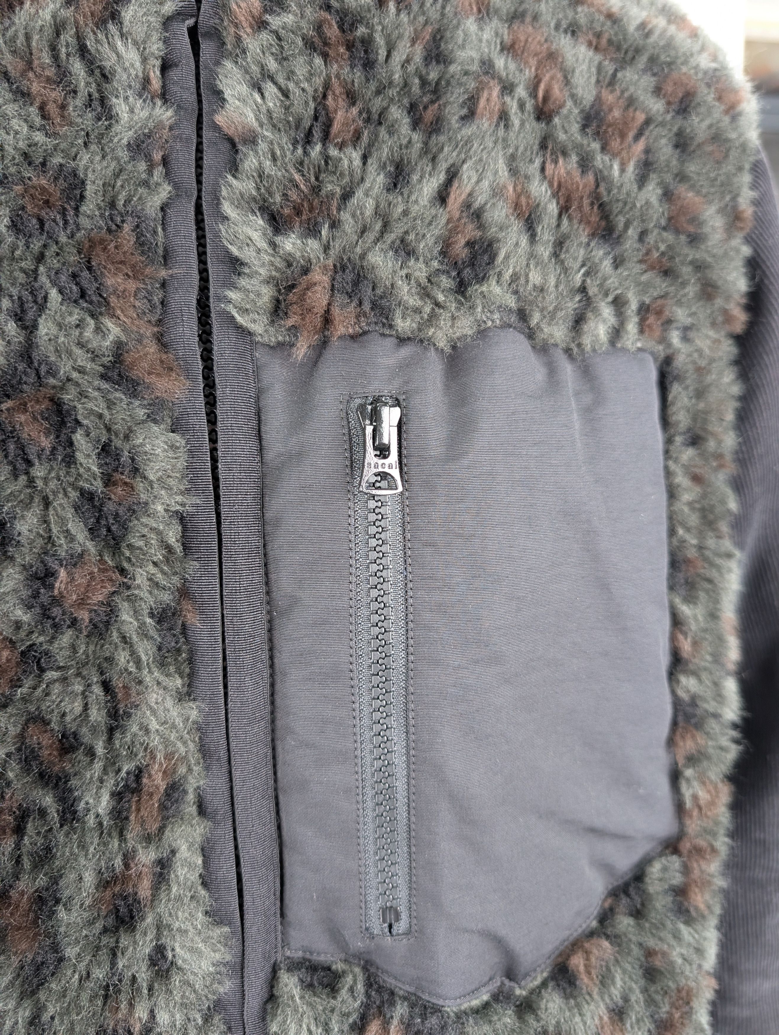 Sacai Sacai Black Jacket with Dark Vest and Corduroy Sleeves Size M / US 6-8 / IT 42-44 - 3 Thumbnail