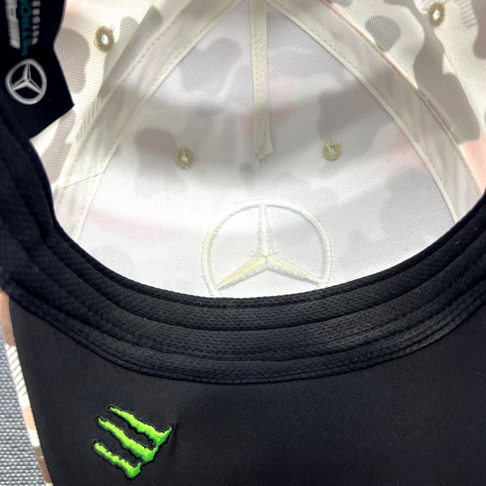 Hamilton Stichd Lewis Hamilton 2021 Abu Dhabi Cap Camouflage Baseball Cap Men One Size Multicolor Pattern Camouflage Size ONE SIZE - 3 Thumbnail