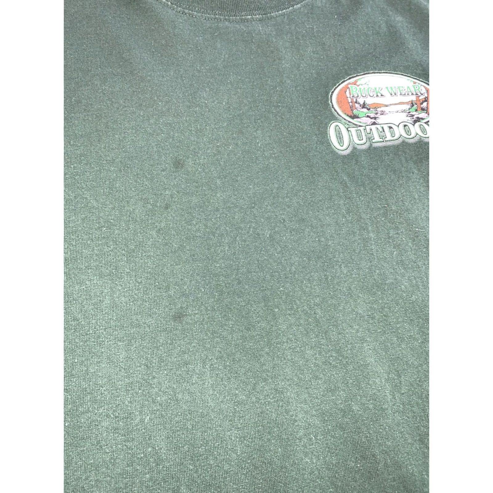 Delta VINTAGE Buck Wear 2004 Delta Magnum Weight Graphic Hunting T Shirt Large Women Green Size L / US 10 / IT 46 - 5 Thumbnail