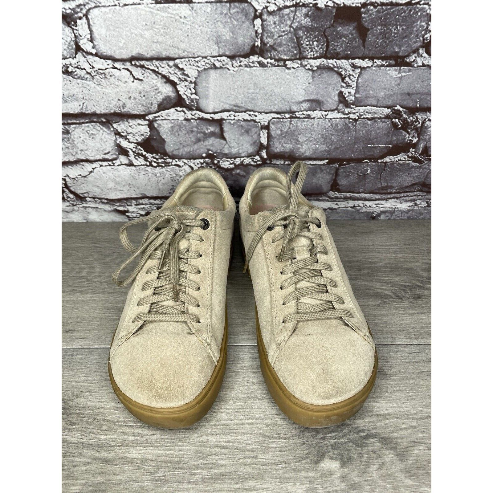 Birkenstock Birkenstock Bend Beige Suede Low Lace Up Sneakers Shoes Wome Size US 6.5 / IT 36.5 - 2 Thumbnail
