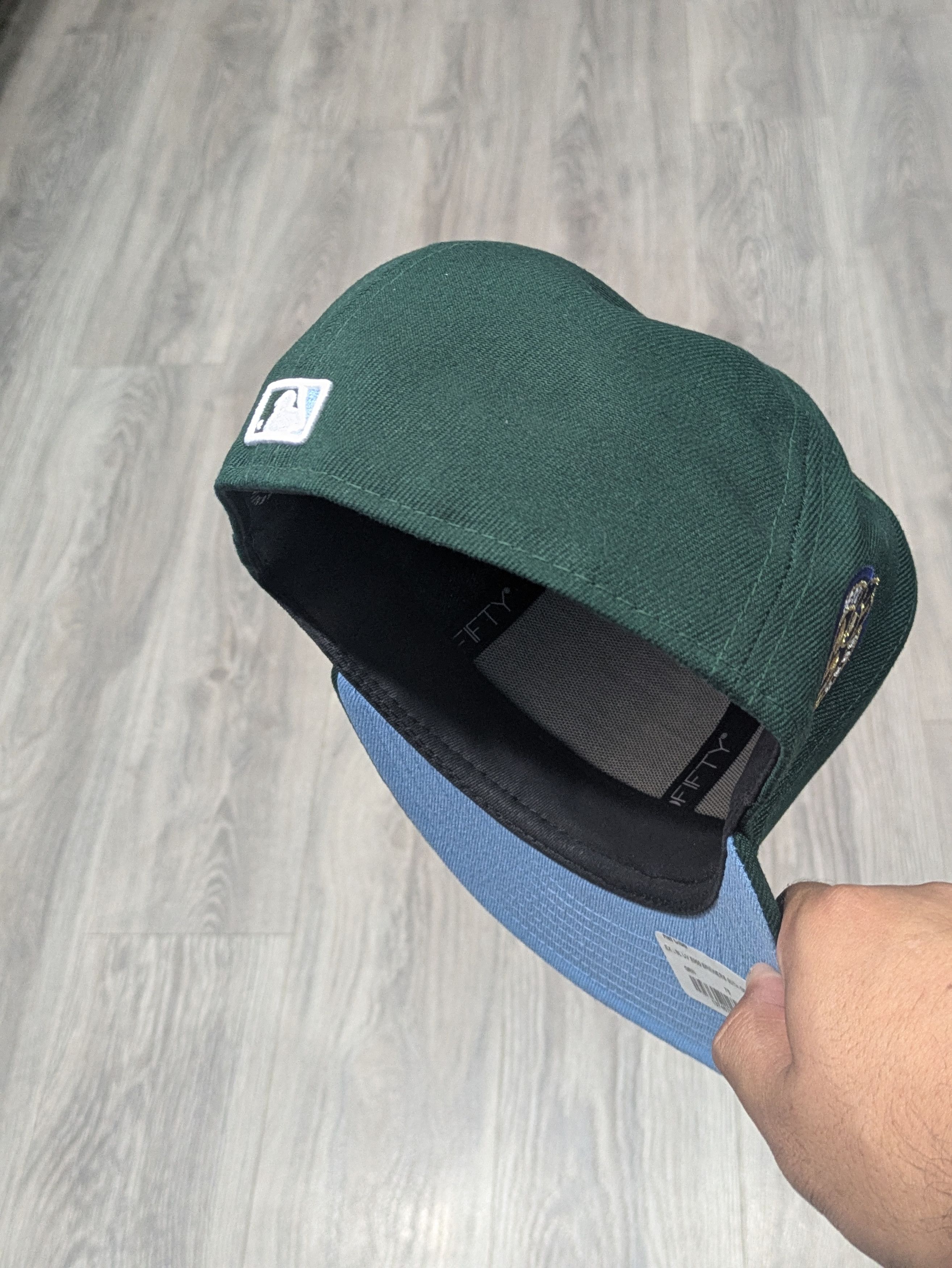 Hat Club New Era 59fifty Milwaukee Brewers 7 5/8 Green icy noho Size ONE SIZE - 3 Thumbnail
