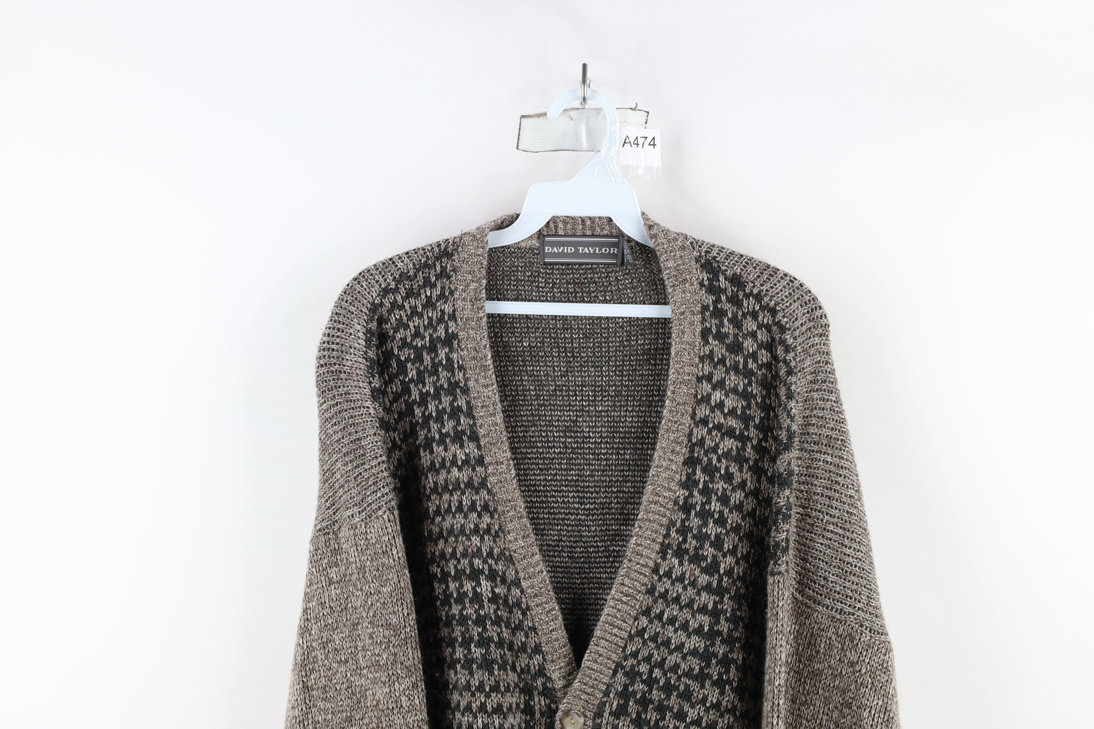 Vintage Vintage 90s Streetwear Knit Button Cardigan Sweater USA Size US M / EU 48-50 / 2 - 2 Thumbnail