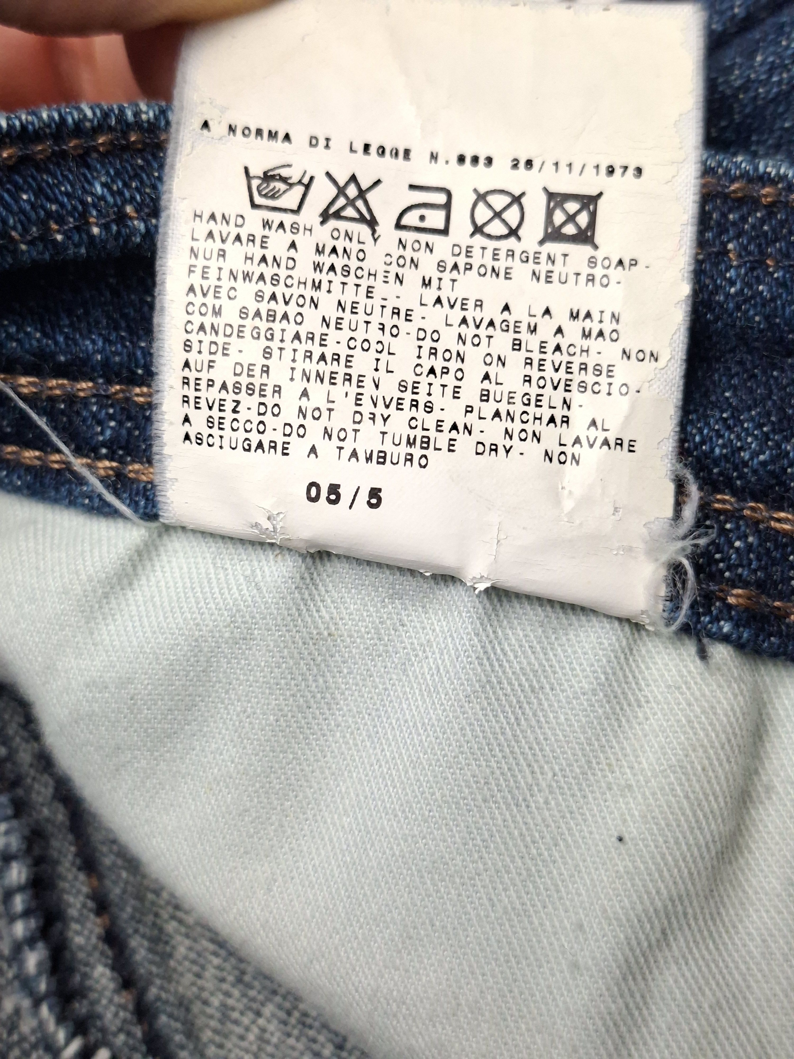 Versace Jeans Couture VTG 00s Versace Jeans Couture VJC Denim Skirt Archive Size 30" / US 8 / IT 44 - 12 Thumbnail