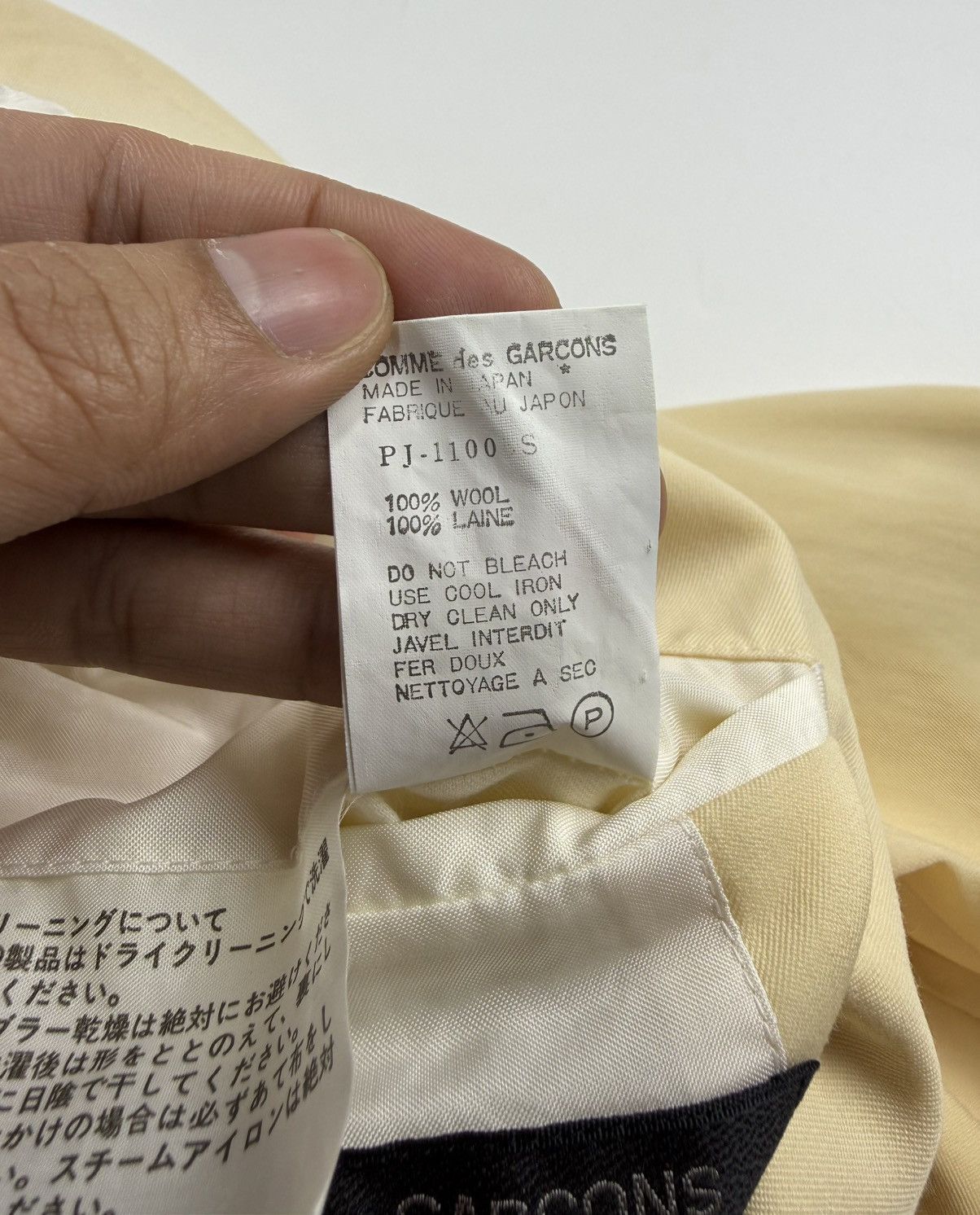Comme des Garcons Homme Plus Comme des Garcons HommePlus SS90 Double Breasted Wool Jacket Size US S / EU 44-46 / 1 - 16 Thumbnail