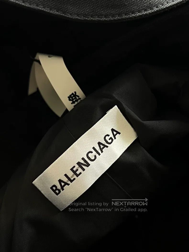 Balenciaga Balenciaga Black Windbreaker Jacket Size US XXS / EU 40 - 2 Thumbnail