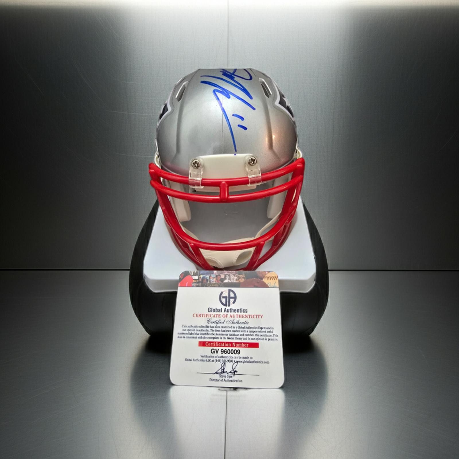 Other Julian Edelman Patriots Signed Riddell Mini Helmet With COA Size ONE SIZE - 2 Thumbnail