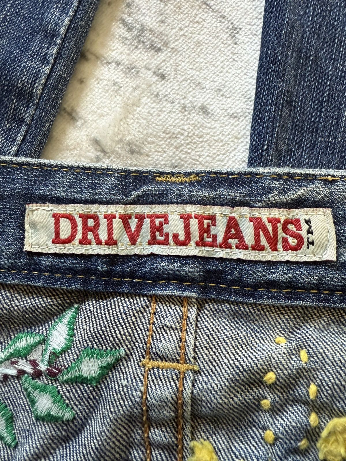 Japanese Brand Drive Jeans Japan Studded Embellishe Wide Leg Flared Jeans Size US 29 - 22 Thumbnail