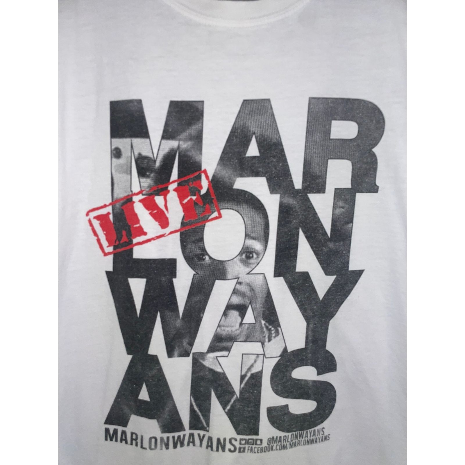 Vintage Marlon Wayans Shirt Comedy Tour Live Graphic White Tee XL Size US XL / EU 56 / 4 - 2 Thumbnail