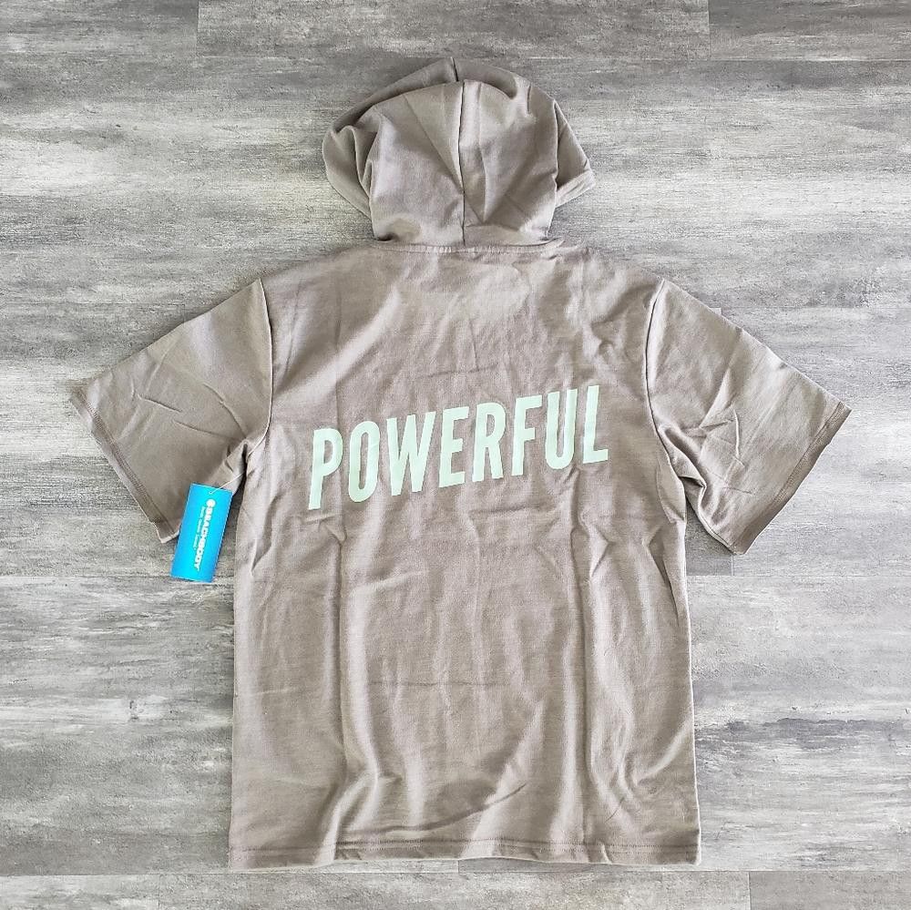 Designer Olive Lets Get Up BeachBody Hoodie Short Sleeve Size US XS / EU 42 / 0 - 2 Thumbnail