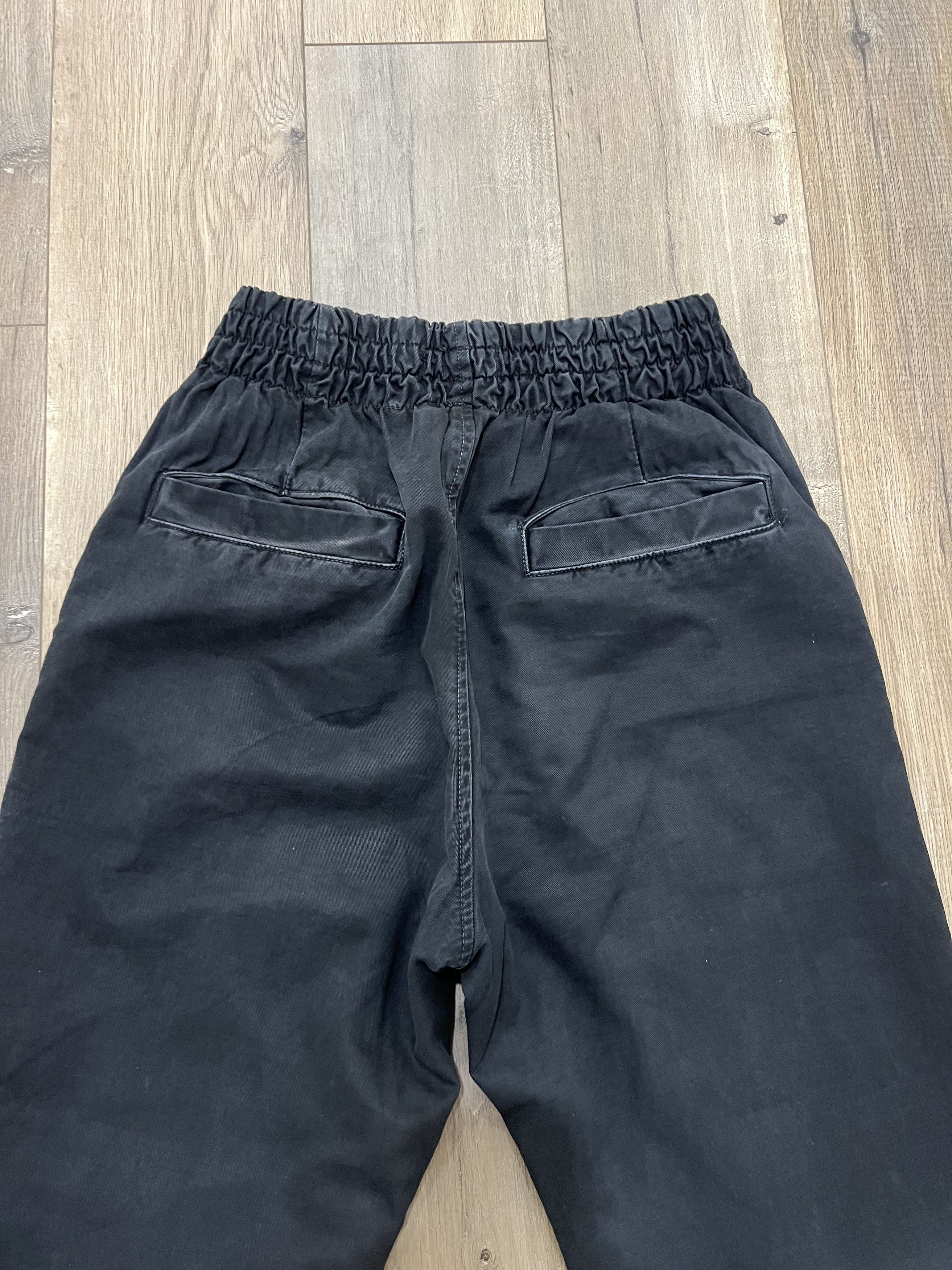 Other Black Waxed Cotton Pleated Sweatpants Size US 30 / EU 46 - 5 Thumbnail