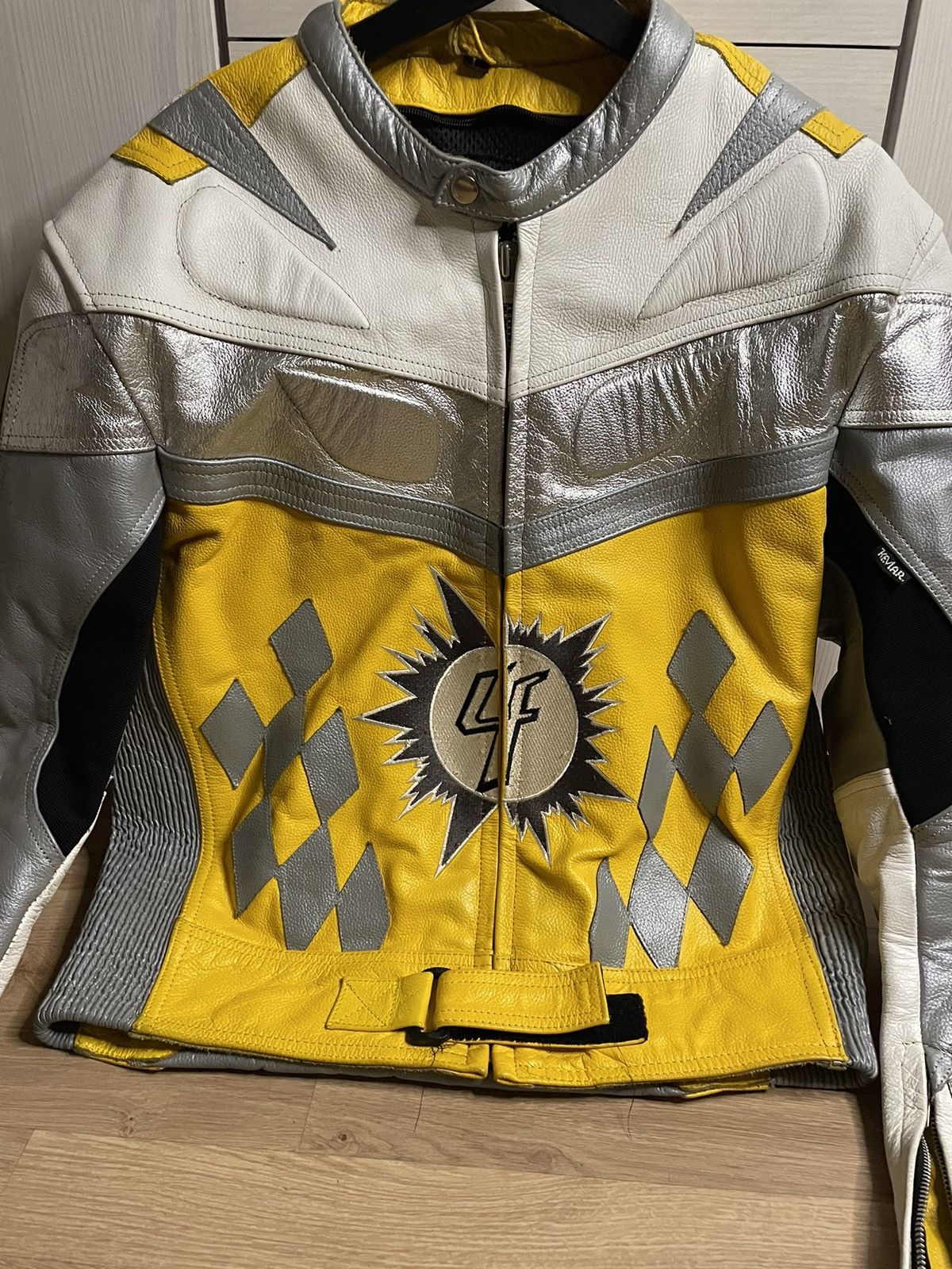 Vintage vintage racing jacket motorsport leather Size US L / EU 52-54 / 3 - 6 Thumbnail