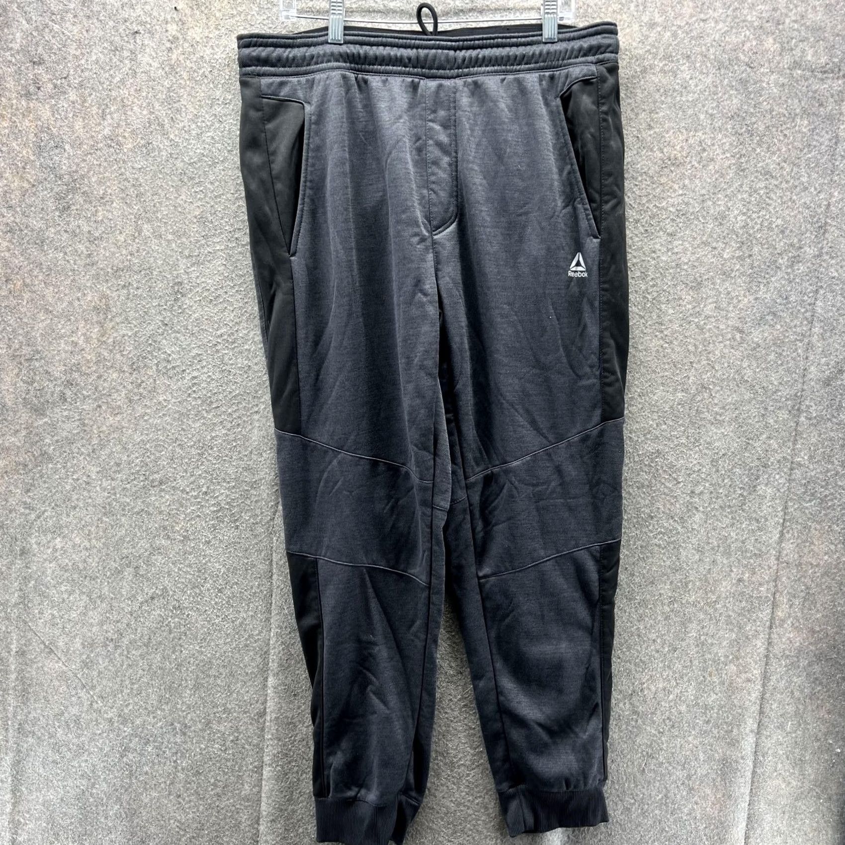 Reebok Reebok Pants Mens XL Black Joggers Fleece Lined Athletic Sweatpants Size US 36 / EU 52 - 2 Thumbnail