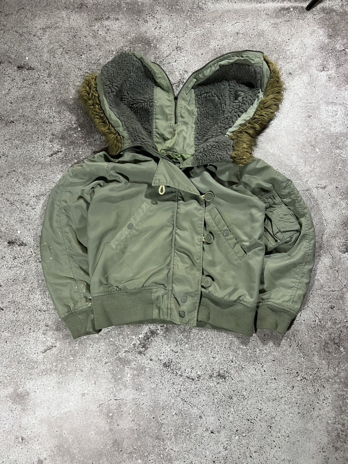 Schott Schott ub3 flyer DOWN JACKET BOMBER parka n2b fur Distressed Size US M / EU 48-50 / 2 - 2 Thumbnail