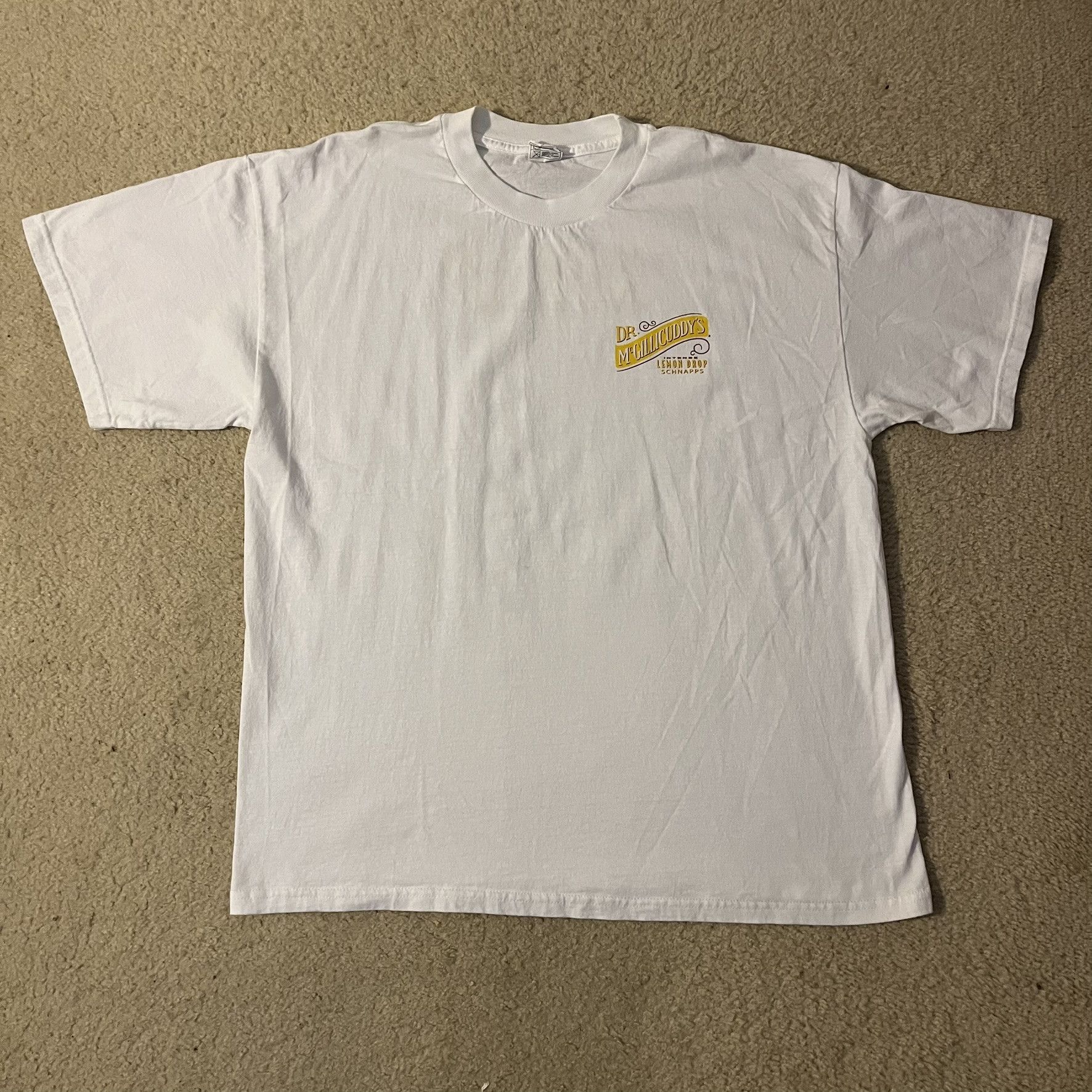 Alstyle 00s 2000s Dr. Mcgillicuddy's Intense Lemon Drop Schnapps Tee Size US XL / EU 56 / 4 - 1 Thumbnail