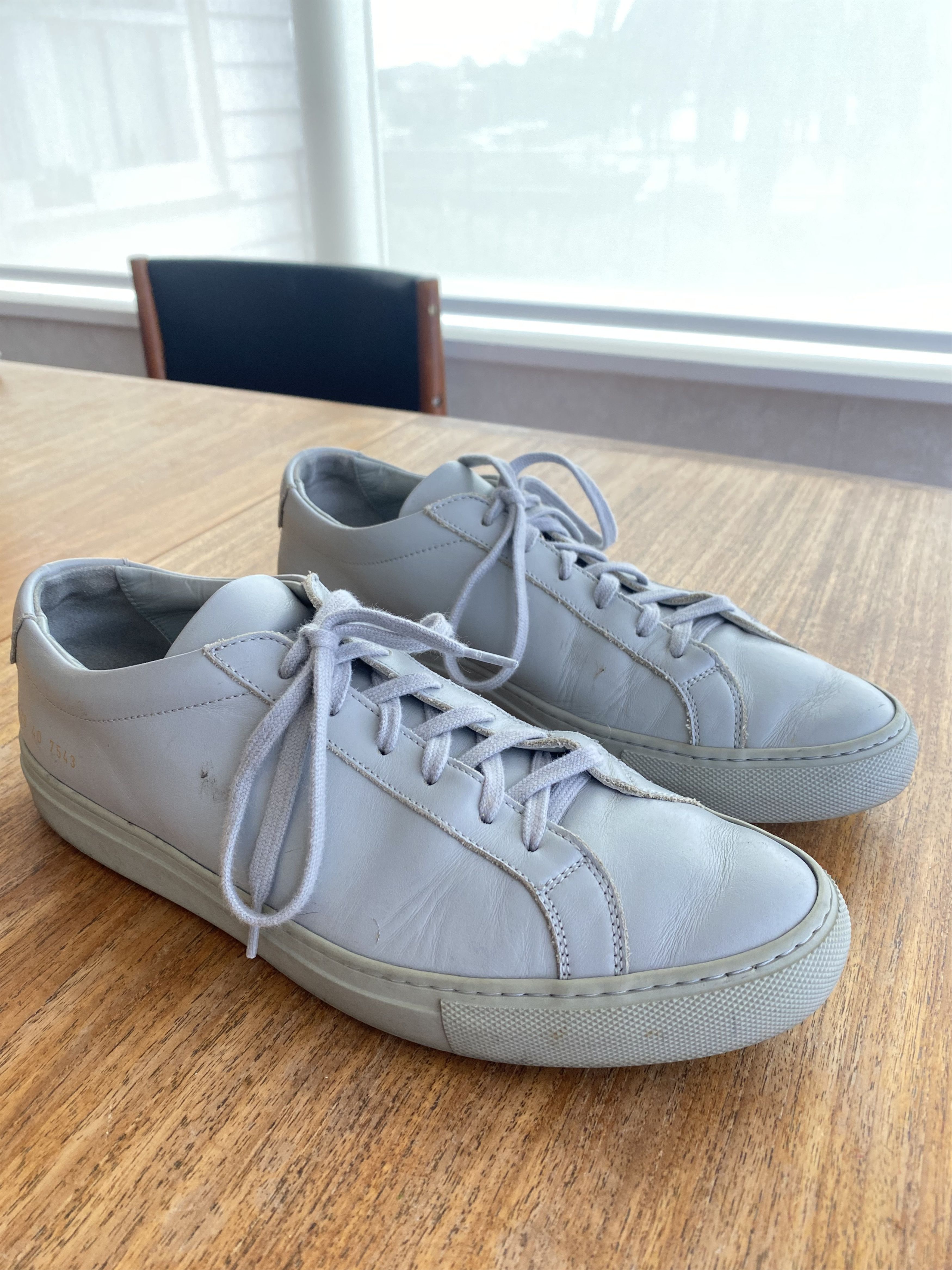 Common Projects Common Projects Achilles ‘Grey’ (7543) Size US 7 / EU 40 - 1 Thumbnail