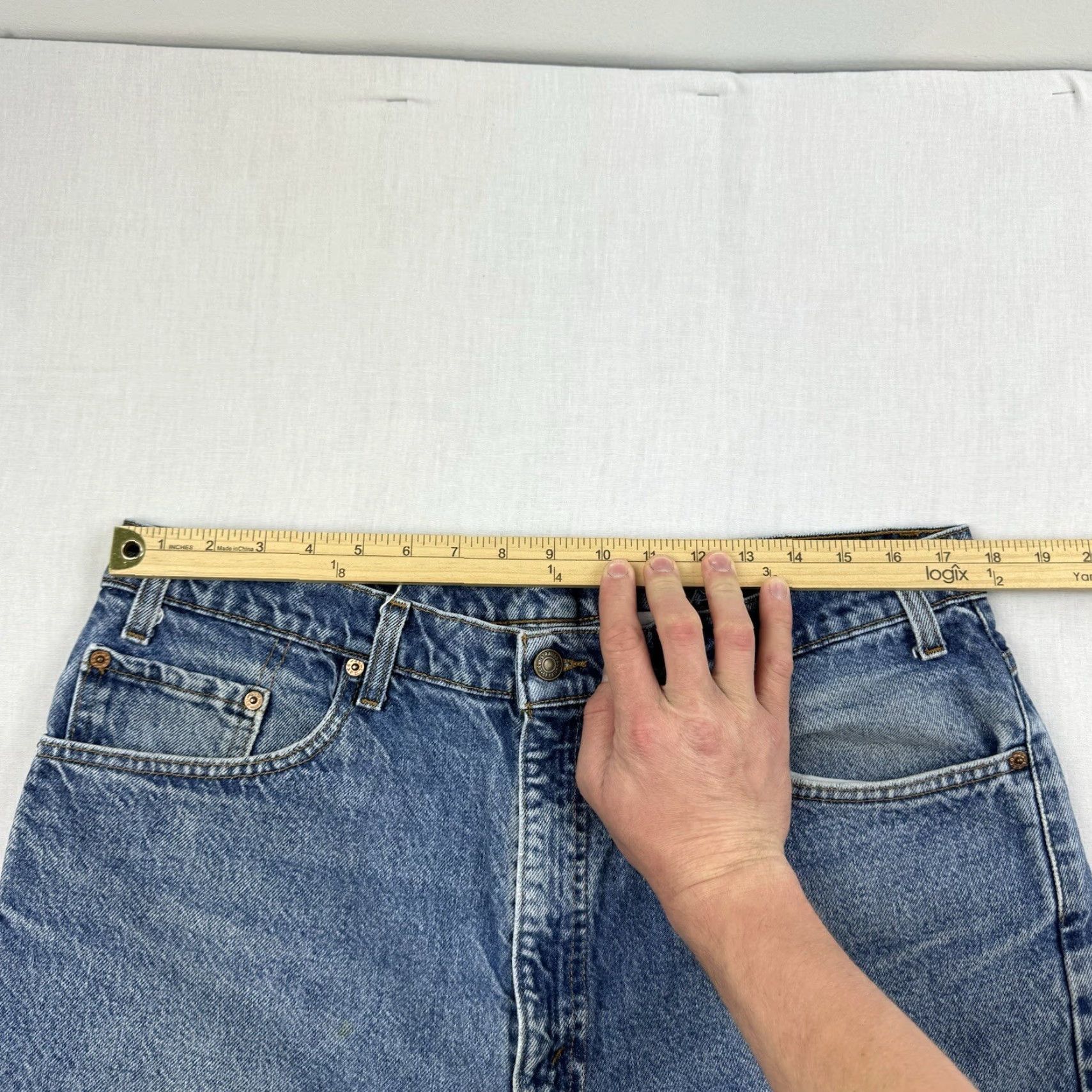 Levi's VINTAGE Levi's 505 Jeans Men 38x30 Blue Regular Straight 90s Grunge, Denim, Zip Closure Size US 38 / EU 54 - 5 Thumbnail