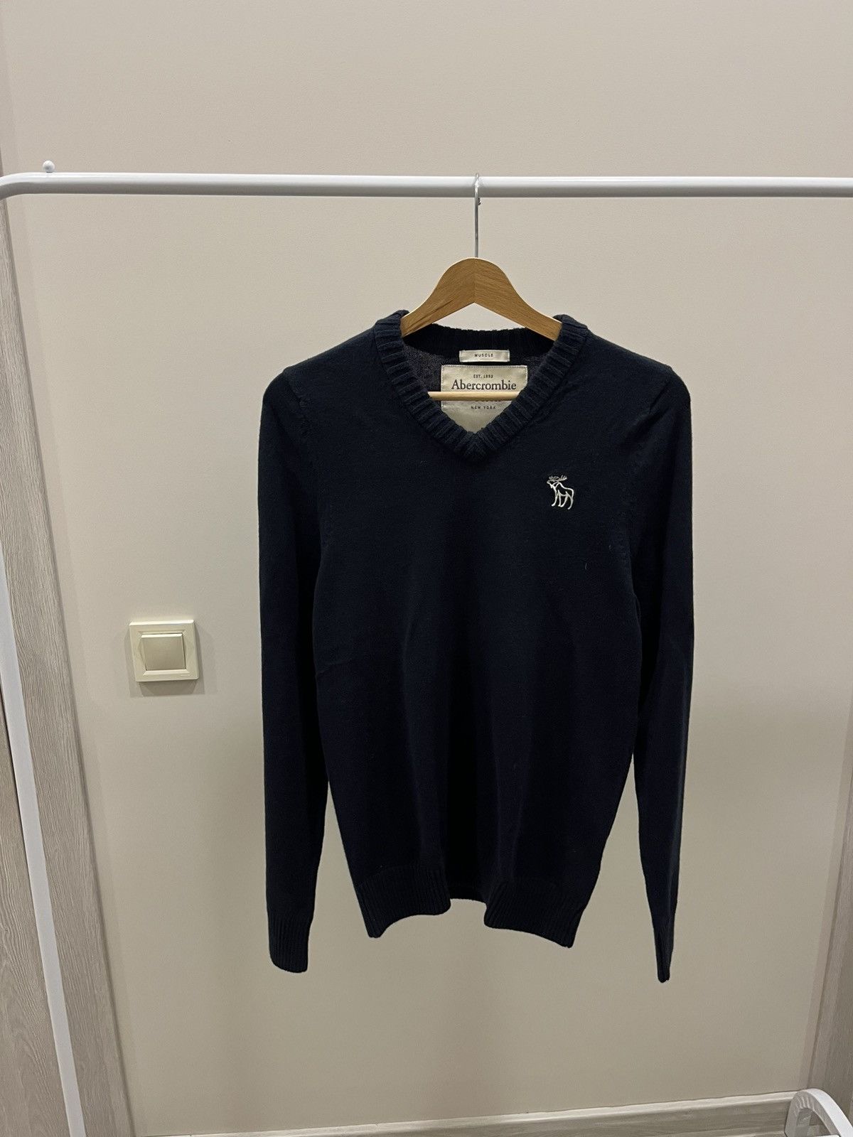 If Six Was Nine Abercrombie & Fitch Sweater Y2K Pullover Long Sleeve V Neck Size US M / EU 48-50 / 2 - 1 Thumbnail