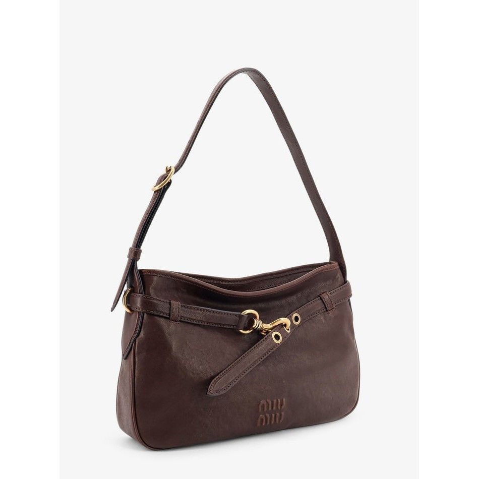 Miu Miu MIU MIU Aventure $3350 Briarwood Nappa Leather Shoulder Bag Size ONE SIZE - 3 Thumbnail