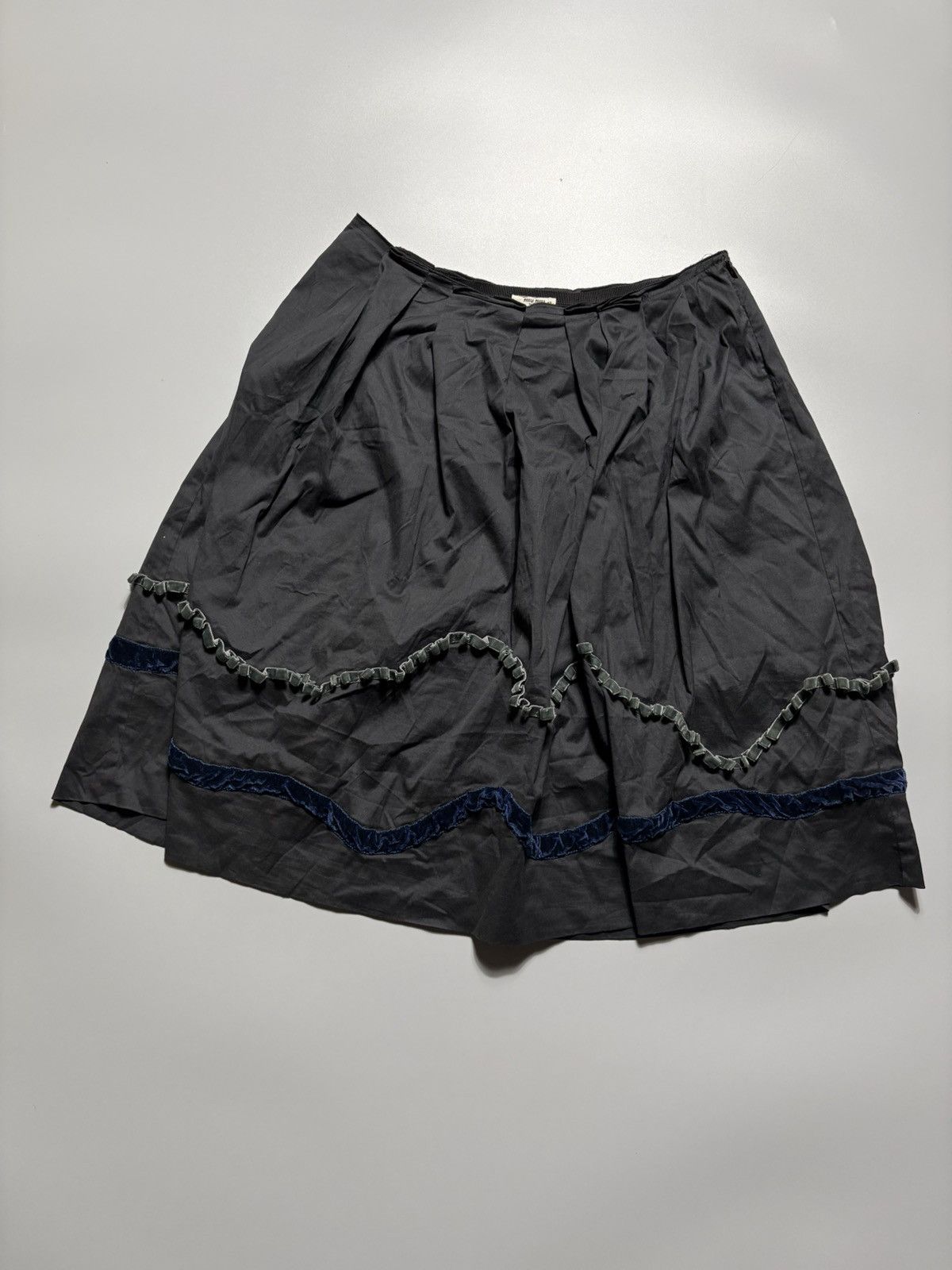 Miu Miu MIU - MIU PRADA RIBBON MIDI SKIRT Size 28" / US 6 / IT 42 - 2 Thumbnail