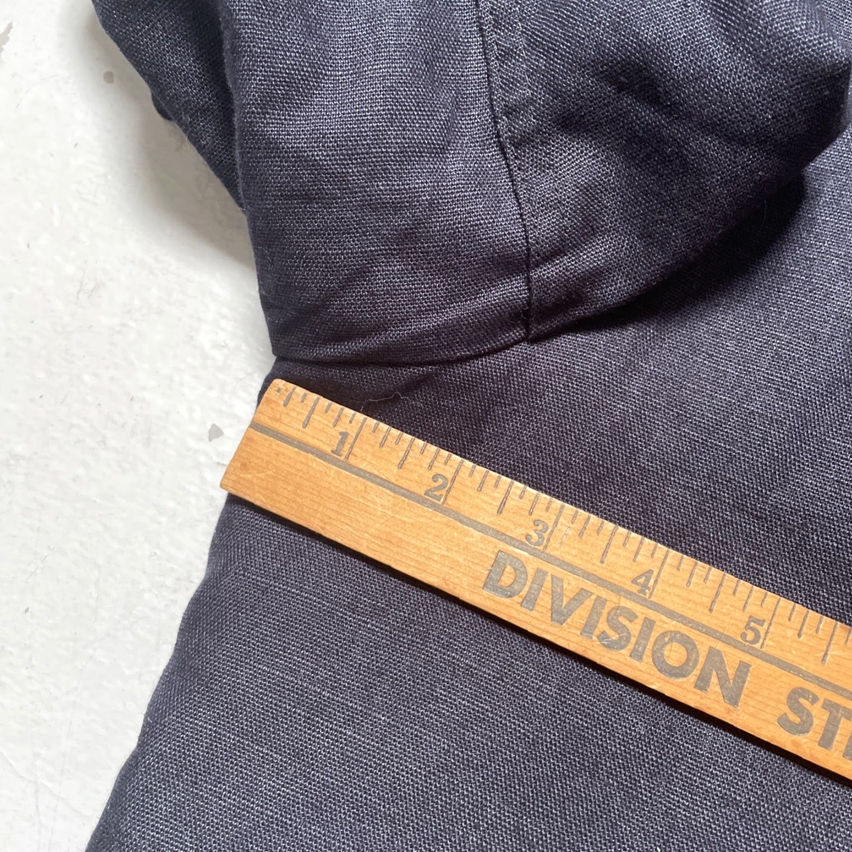 Vetra Vetra Cotton Linen Quilted Work French Chore Coat Trench Indigo Made France 48 Linen Quilted Trench Coat Unisex Adults Navy Blue 48 France Size US M / EU 48-50 / 2 - 2 Thumbnail