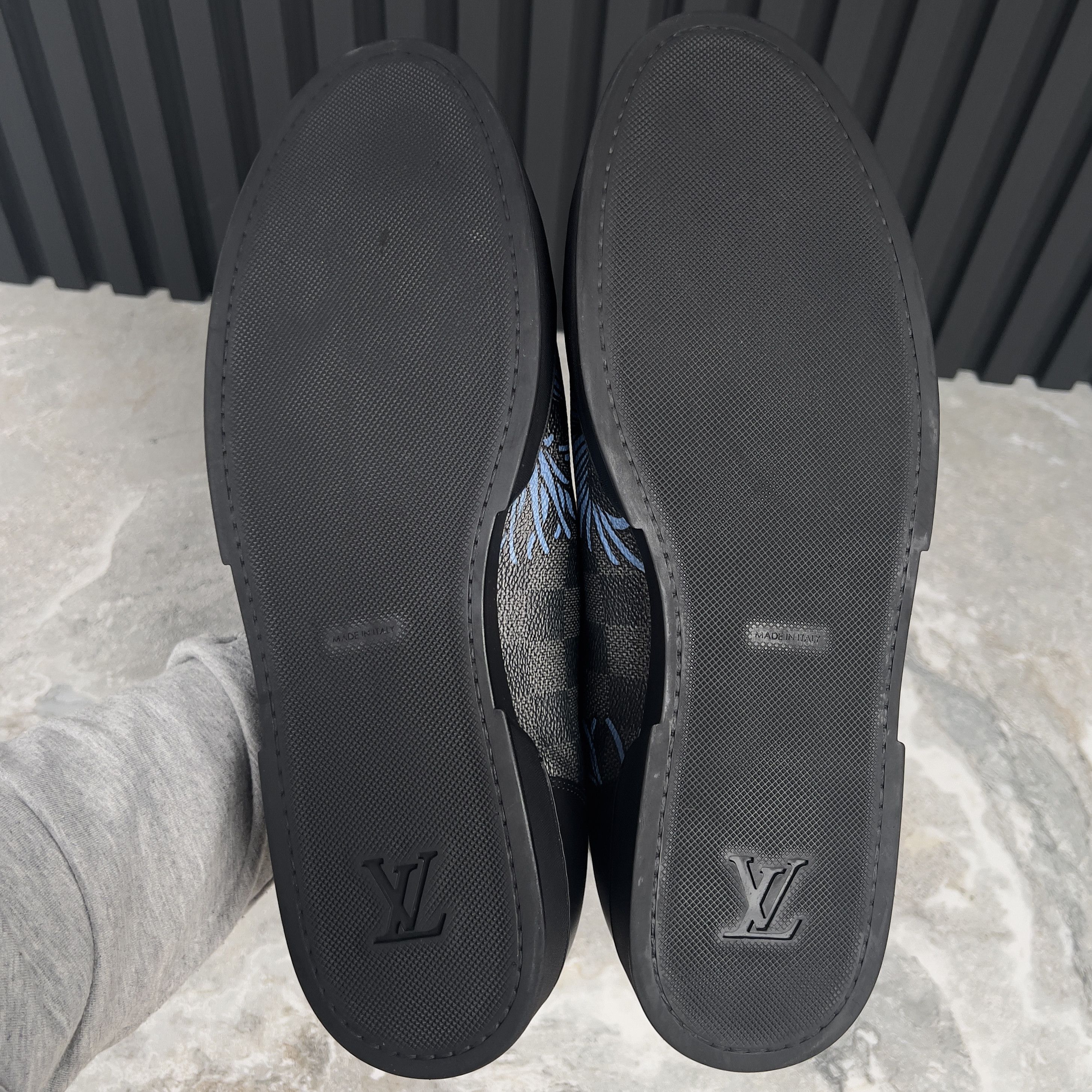 Louis Vuitton Louis Vuitton Match Up Kim Jones Sneaker Damier Leather Size US 11.5 / EU 44-45 - 10 Thumbnail