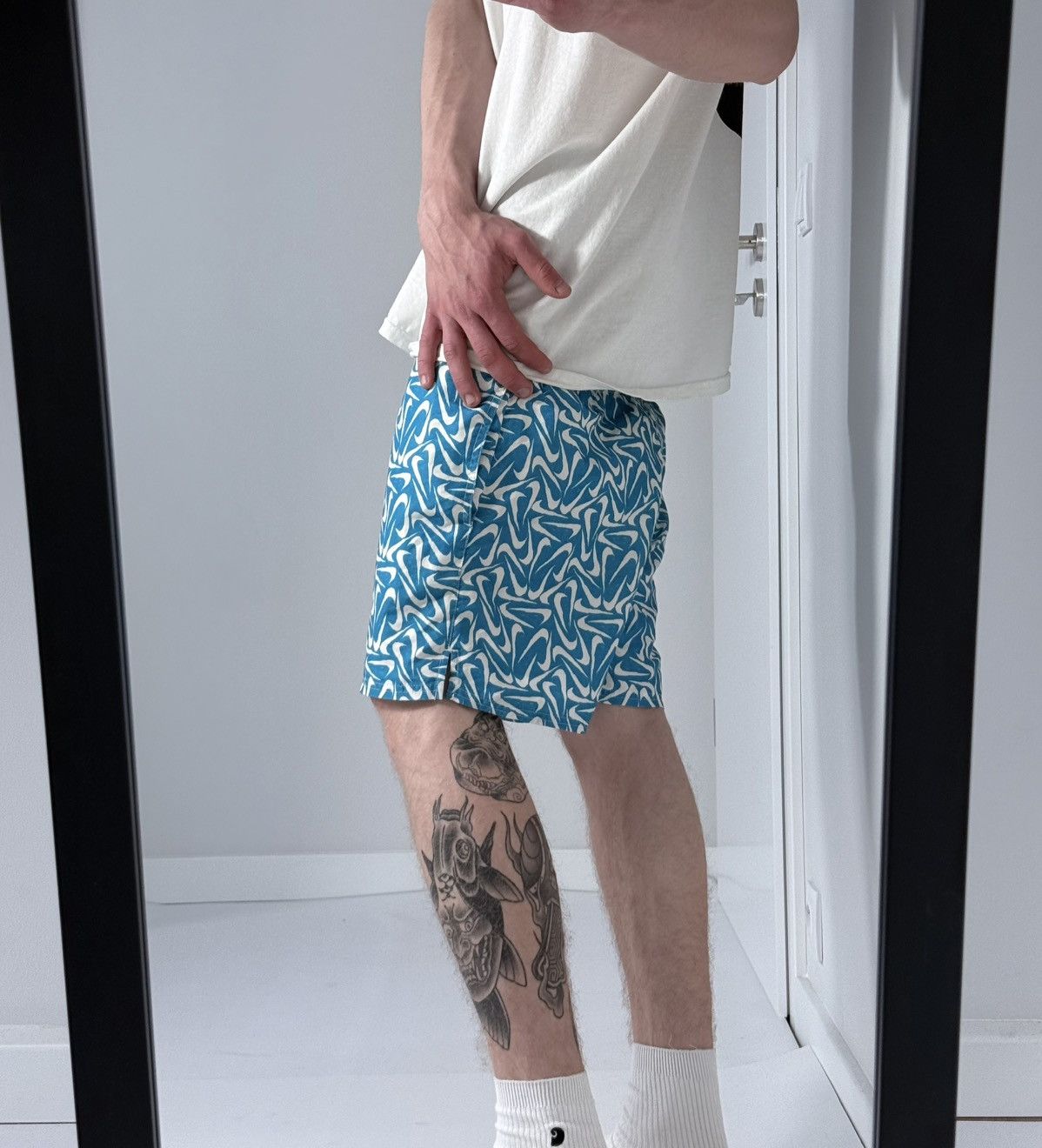 Nike Nike Swoosh Y2K streetwear nylon track shorts Size US 30 / EU 46 - 7 Thumbnail