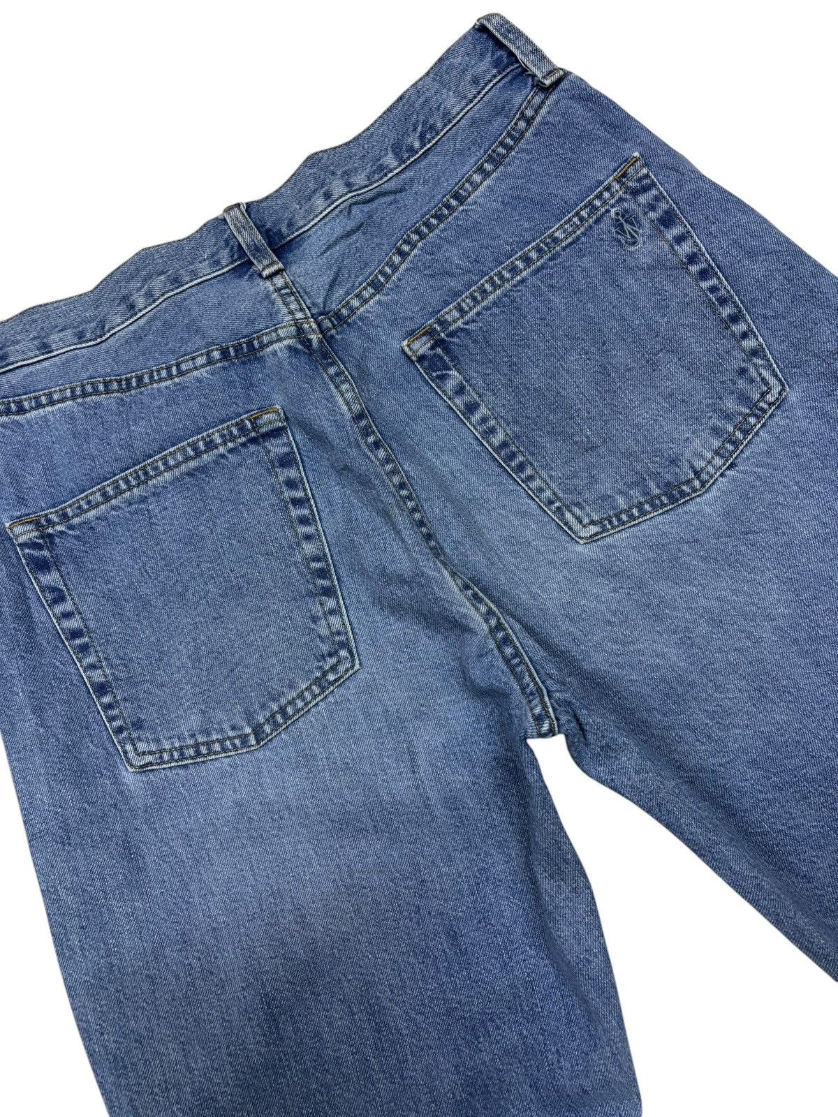 JW Anderson × Japanese Brand × Kaihara Denim Vintage J.W. Andersons X Uniqlo Blue Washed Jeans Size US 30 / EU 46 - 5 Thumbnail