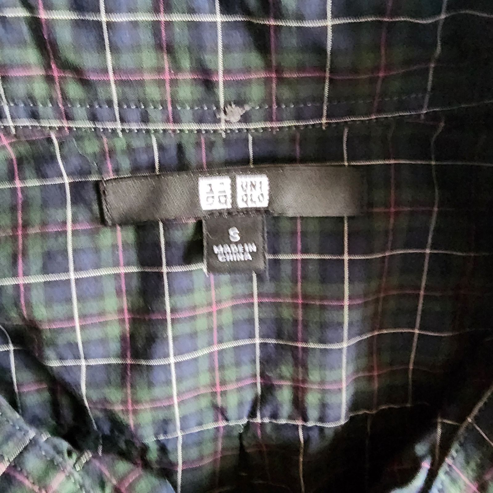 Uniqlo Uniqlo Men's Small Plaid Long Sleeve Shirt Size US S / EU 44-46 / 1 - 5 Thumbnail