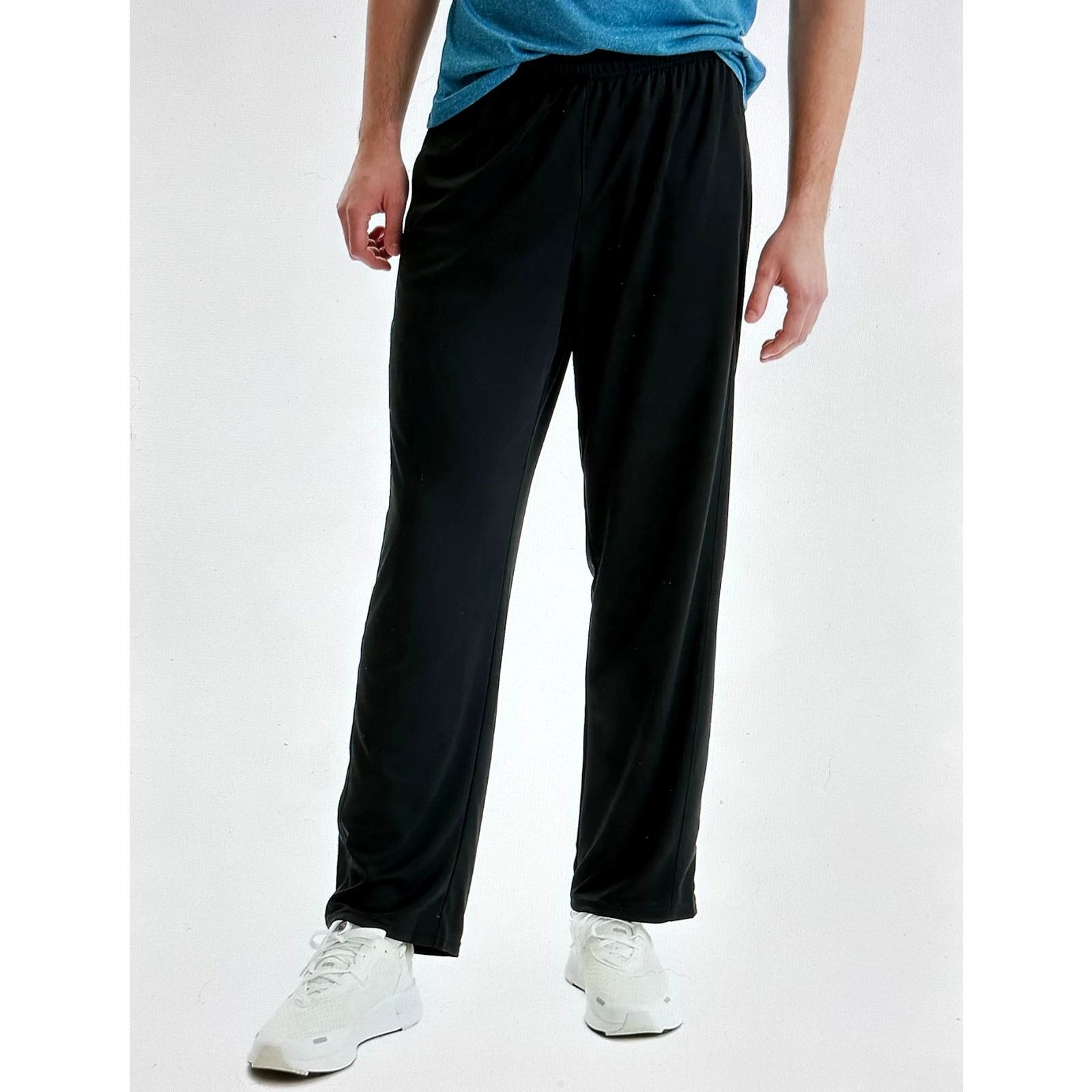 Hanes Hanes Sport Active Gear Joggers Mens Black L Size US 33 - 2 Thumbnail
