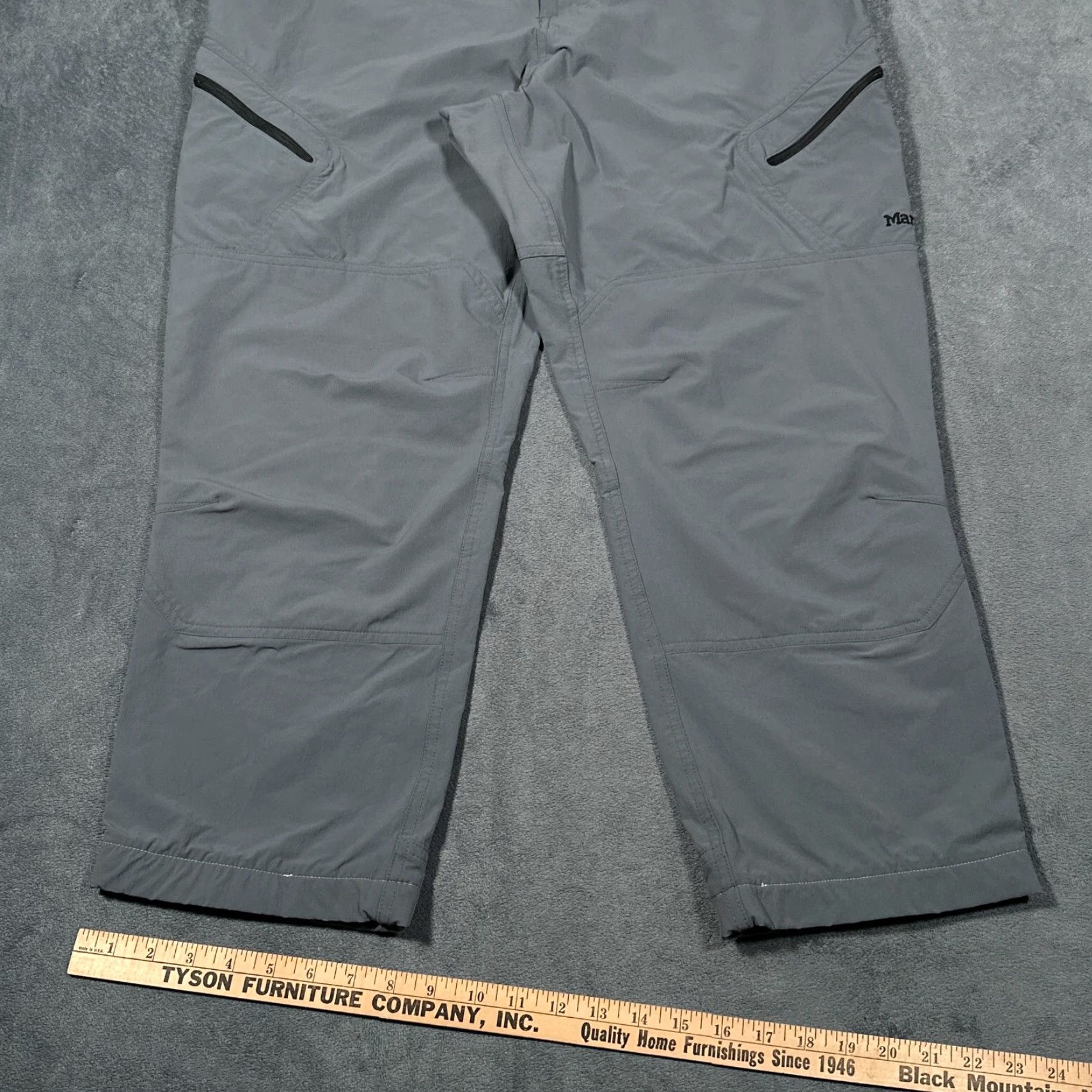 Marmot Marmot Cargo Pants Mens 40x28 Gray Nylon Stretch Hiking Outdoor Performance Size US 40 / EU 56 - 3 Thumbnail