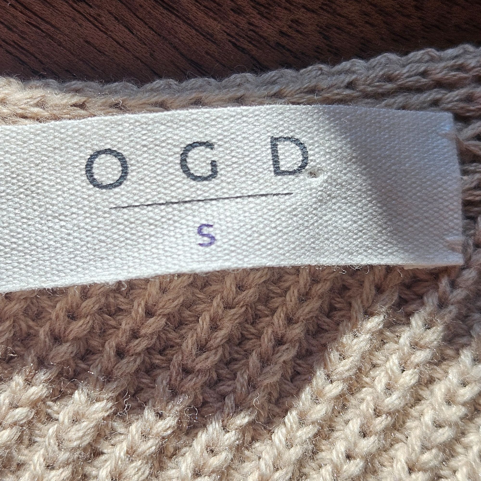 Other OGD Women’s Knit Sweater Tank Beige S – Clean Girl, Quiet Lu Size S / US 4 / IT 40 - 4 Thumbnail