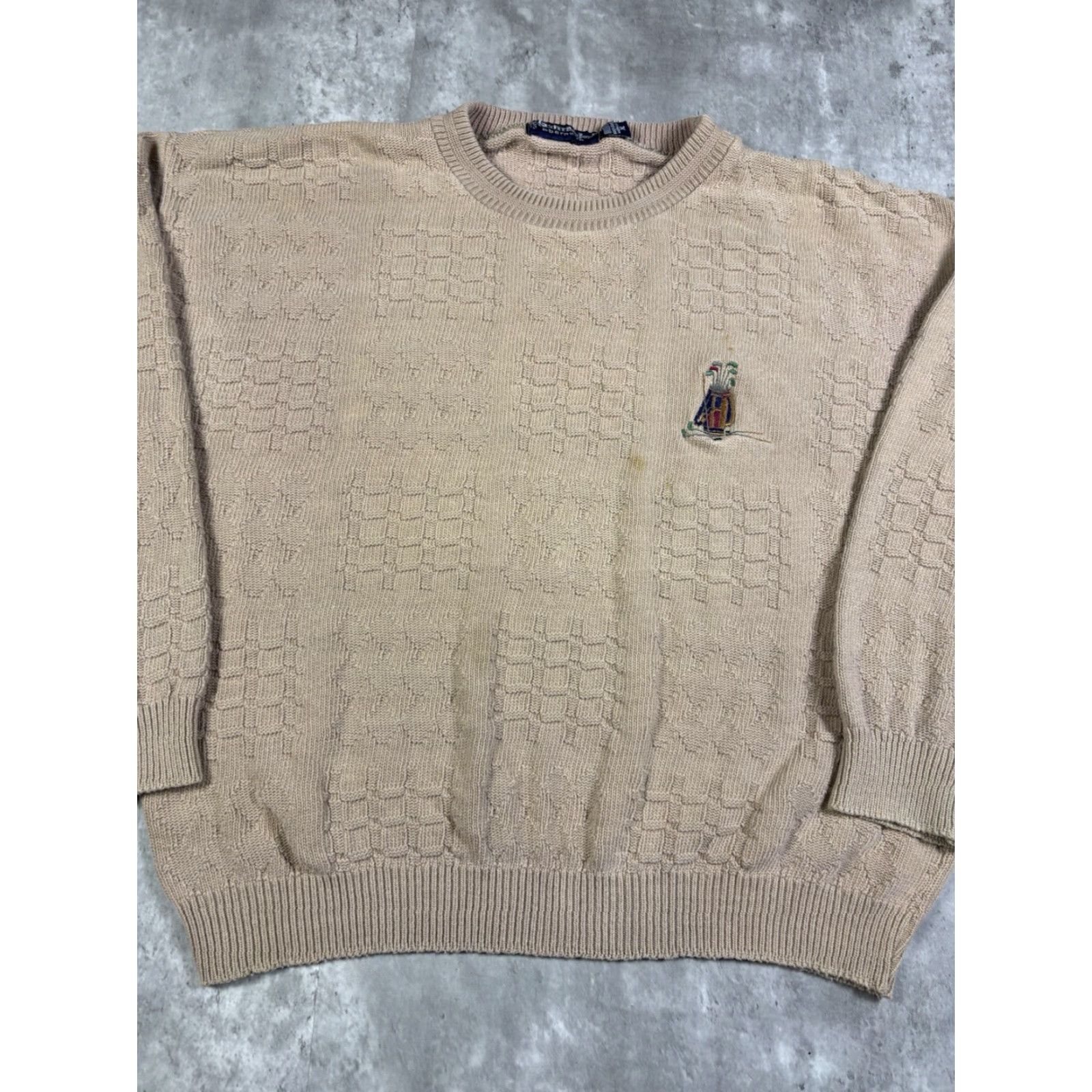Vintage VINTAGE Golf Embroidered Brown Pullover Knit Sweater Mens XL Size US XL / EU 56 / 4 - 4 Thumbnail