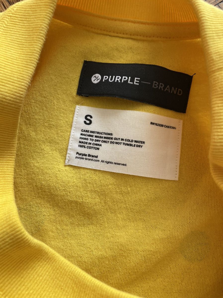 Purple Brand Purple Brand Yellow Connected and Infinitive Tee Size US S / EU 44-46 / 1 - 5 Thumbnail