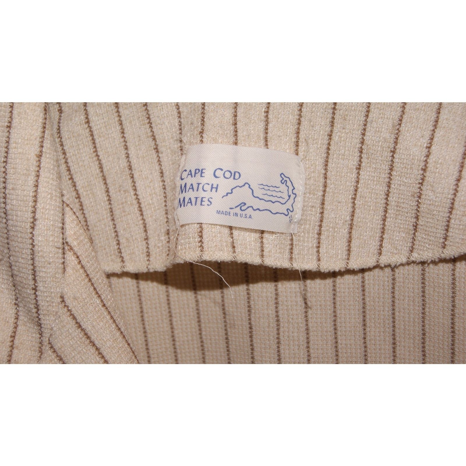 Vintage Vintage 80s Cape Cod Match Mates Blazer Jacket Womens 16 Tan Size XXL / US 16-18 / IT 52-54 - 2 Thumbnail