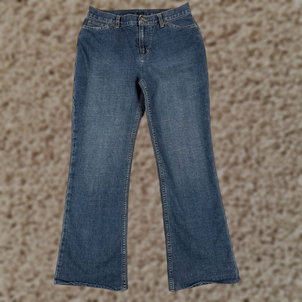 Jones New York Jones New York Sport Jeans Womens 6 Blue Denim Flared Cotton Blend Stretch 28x27 Size 28" / US 6 / IT 42 - 1 Thumbnail