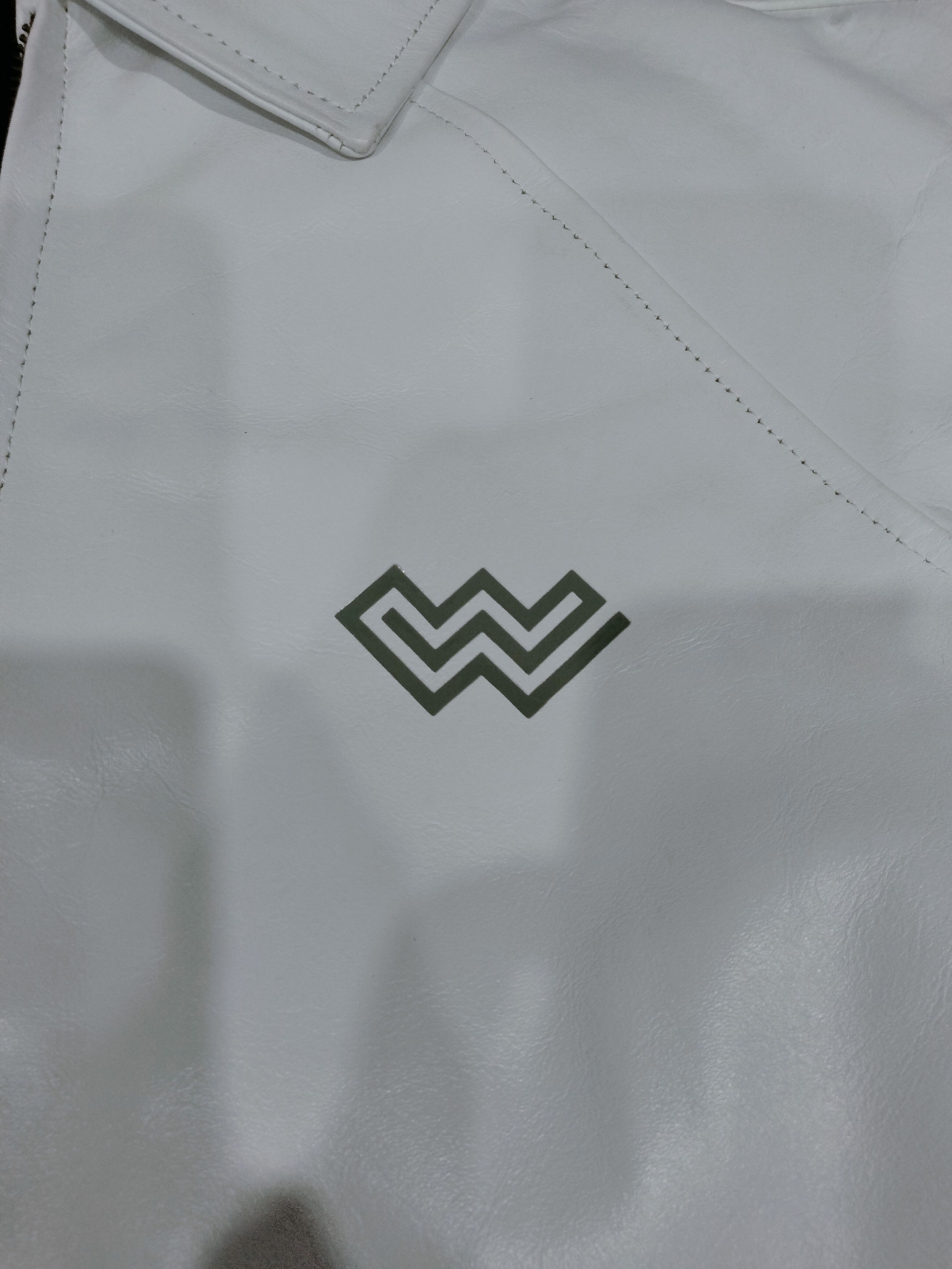 Vintage WLETI Premium White Cowhide Leather Jacket Size US L / EU 52-54 / 3 - 4 Thumbnail
