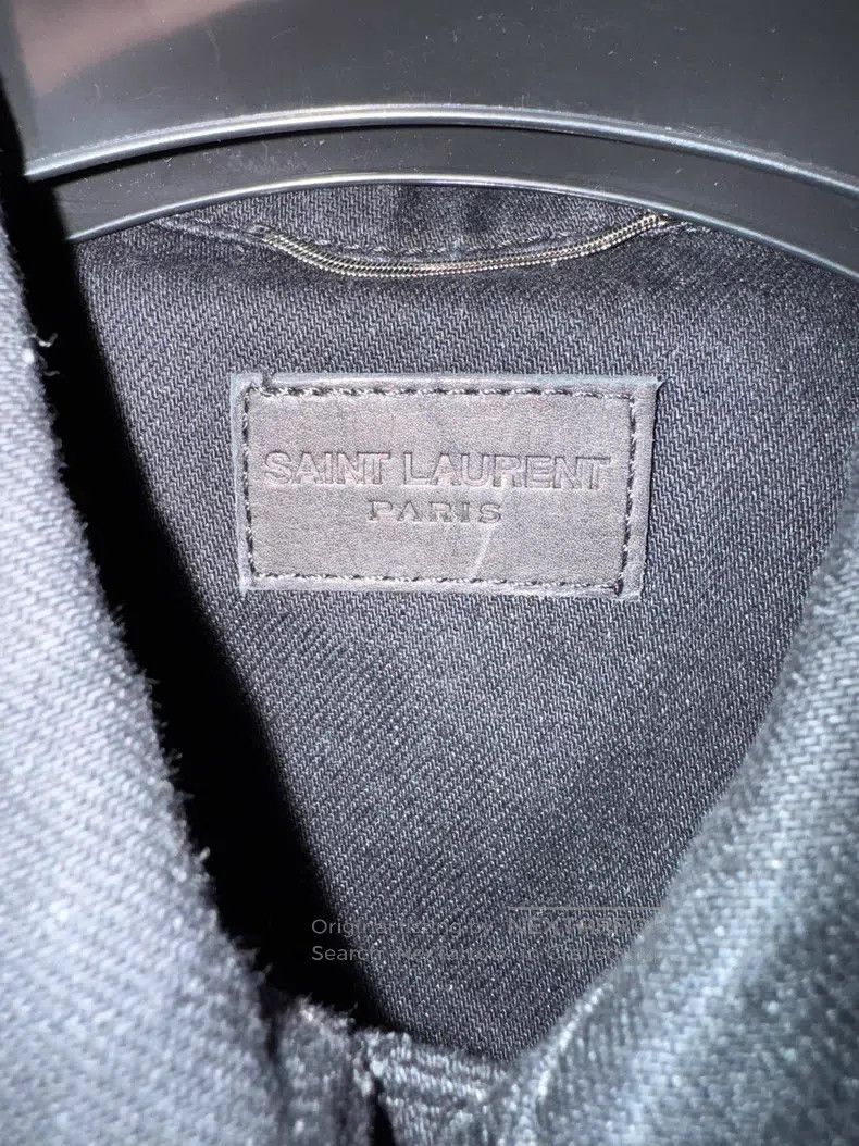 Saint Laurent Paris Saint Laurent Paris Black Men's Denim Jacket Size US M / EU 48-50 / 2 - 5 Thumbnail