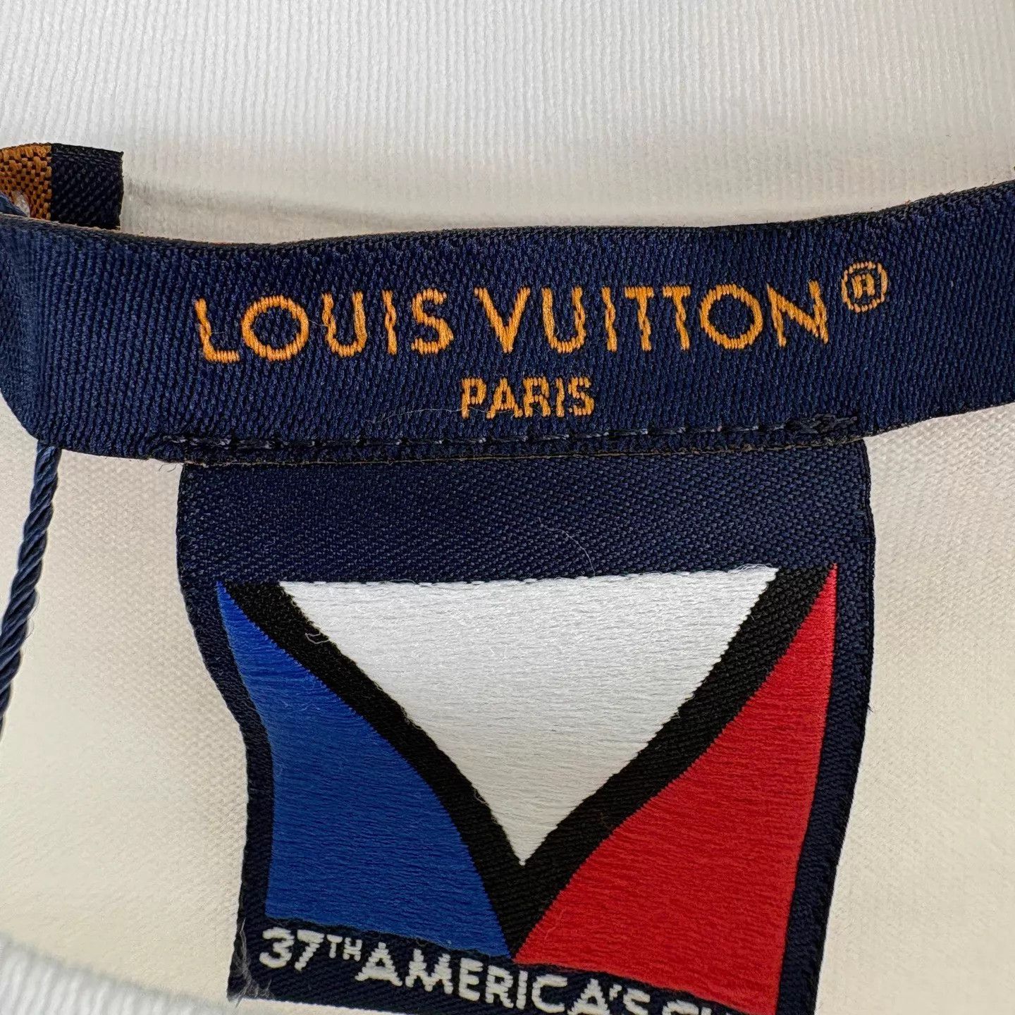 Louis Vuitton LV America's Cup Tee S 100% Cotton Colorful Logo F/B IT Size US S / EU 44-46 / 1 - 5 Thumbnail
