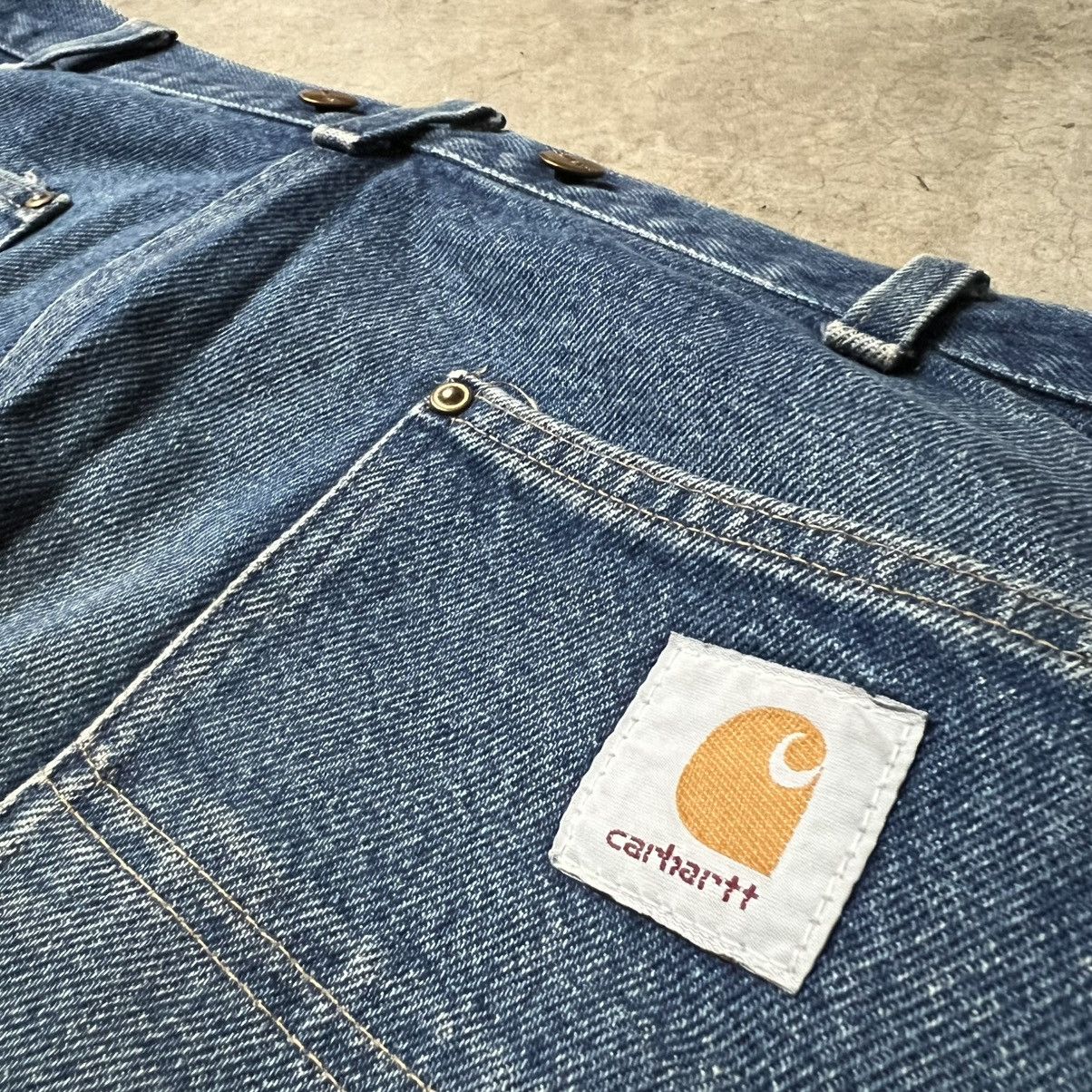 Carhartt × Vintage Vintage 2000’s Carhartt 🇺🇸 Denim Double-Knee Carpenter Pants Size US 38 / EU 54 - 7 Thumbnail