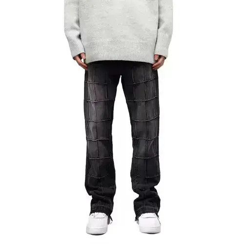 Hypebeast × Japanese Brand × Jean Plaid Stacked Denim Jeans Size US 30 / EU 46 - 3 Thumbnail