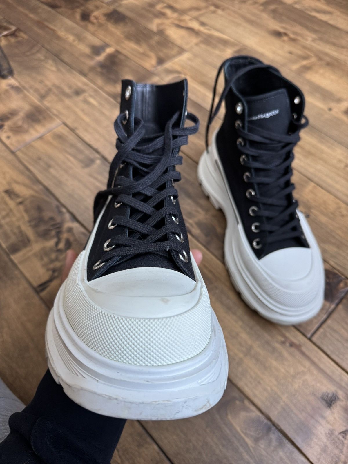 Alexander McQueen Alexander McQueen Tread Slick High Tops Chunky Sole Size US 7.5 / EU 40-41 - 4 Thumbnail