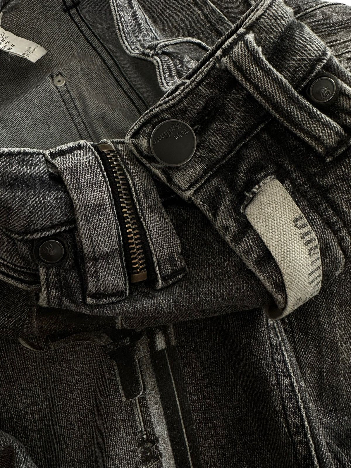 John Galliano Sz44 2008 Runway Pistol Gun Illusion Denim Size US 28 / EU 44 - 6 Thumbnail