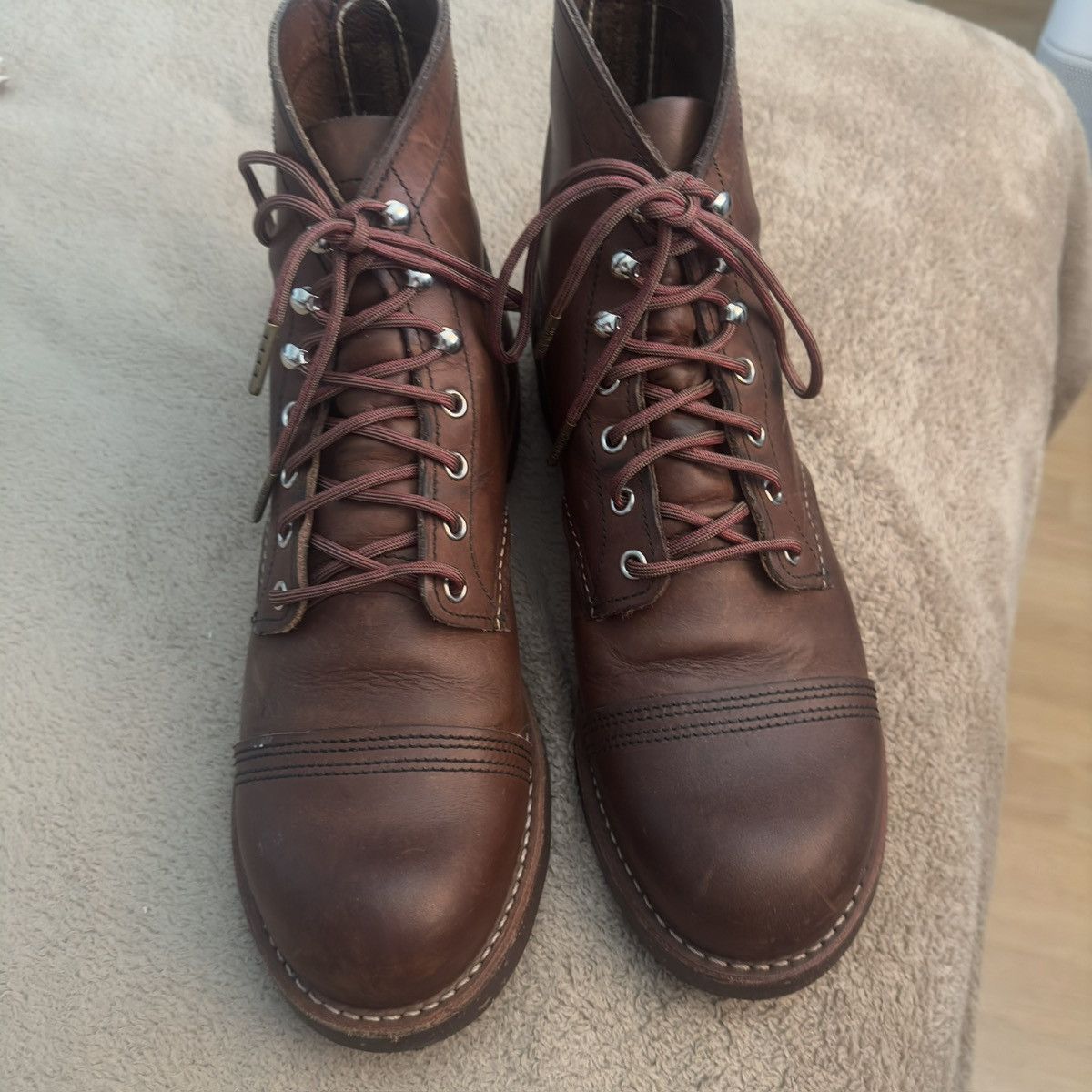 image of Red Wing Iron Rangers Shoes in Amber, Men's (Size 9.5)