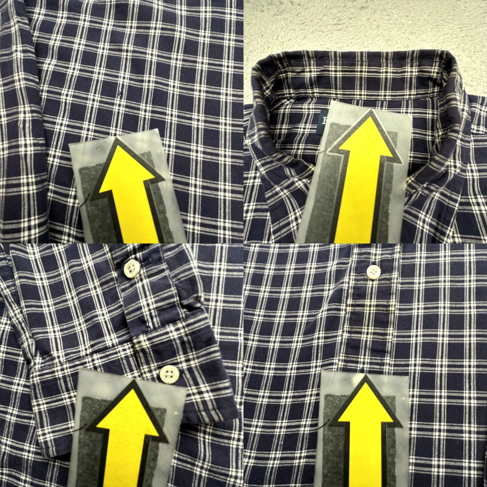 Ralph Lauren Ralph Lauren Moore Plaid Button-Down Long Sleeve Shirt Mens XL Navy White Size US XL / EU 56 / 4 - 8 Thumbnail