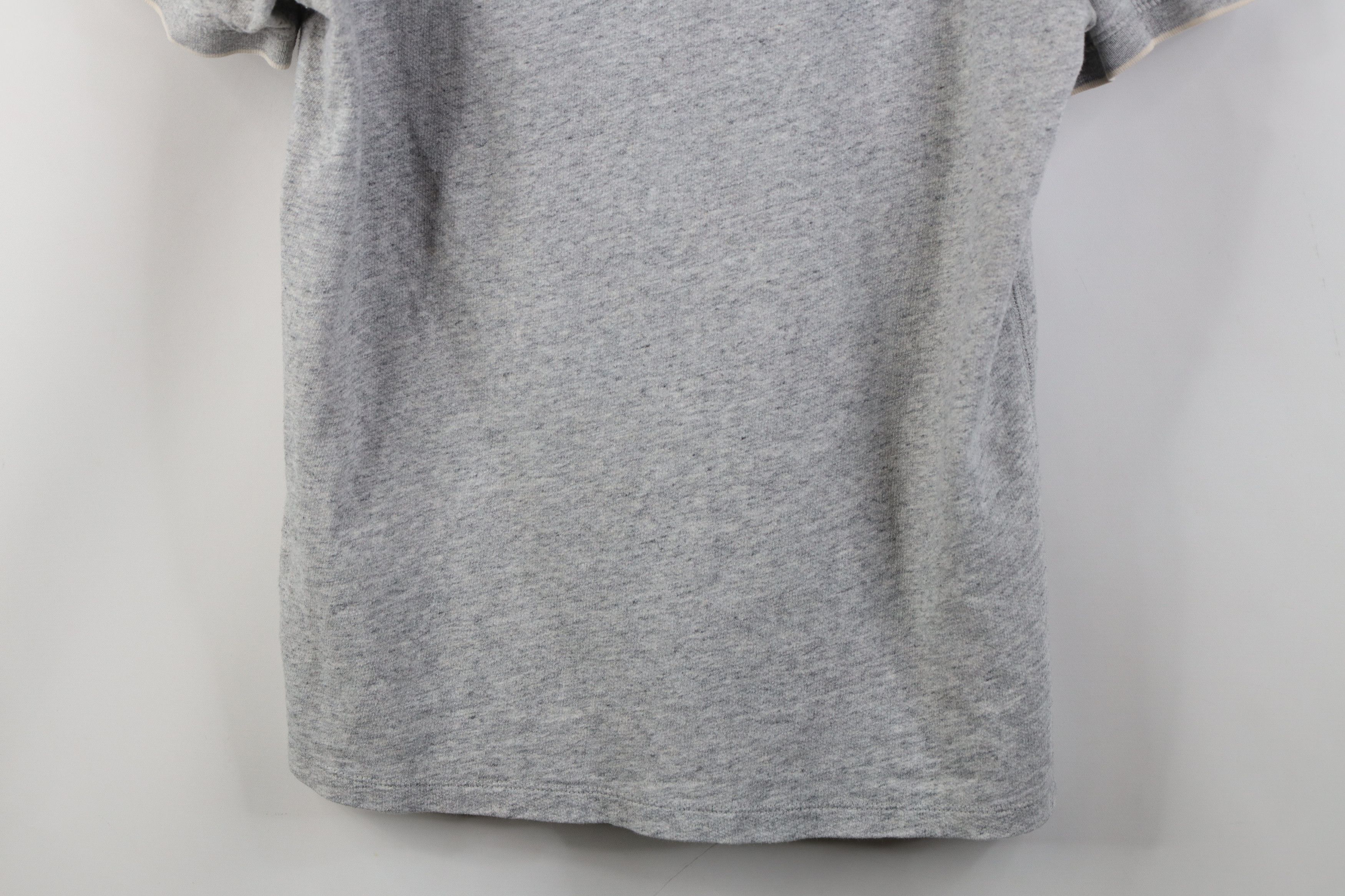 J.Crew J Crew Knit Goods Fit Jersey Cotton Knit Henley T-Shirt Gray Size US M / EU 48-50 / 2 - 3 Thumbnail
