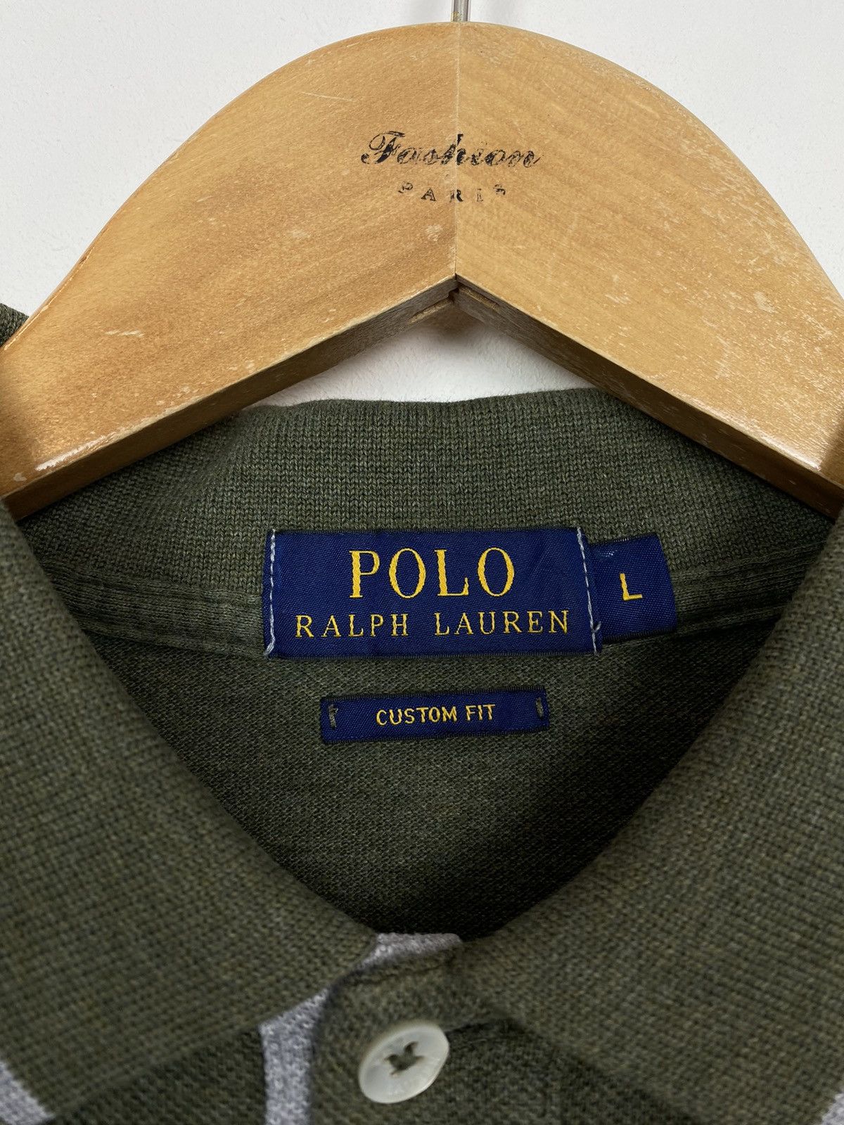 Polo Ralph Lauren Polo Ralph Lauren Short Sleeve Polo Shirt Khaki Green Top Size US L / EU 52-54 / 3 - 3 Thumbnail