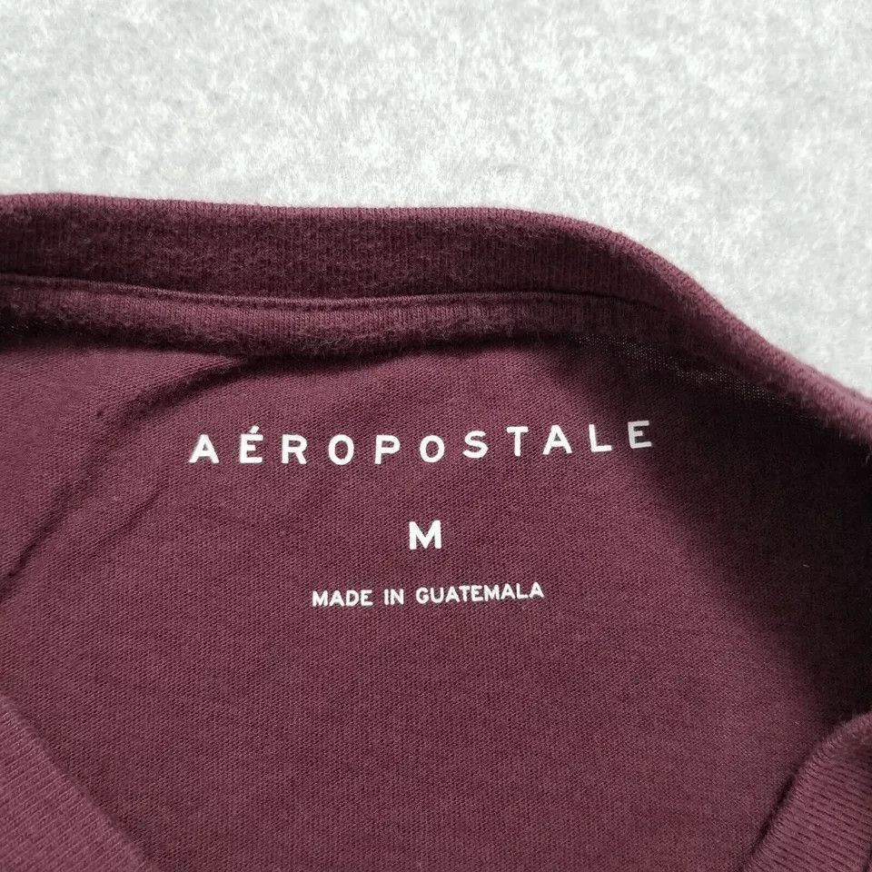 Aeropostale Aeropostale Shirt Mens Medium Red Short Sleeve Single Stitch Size US M / EU 48-50 / 2 - 3 Thumbnail