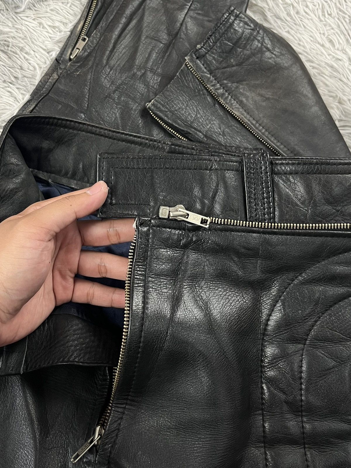 Japanese Brand Vintage Excellence komine Leather Jacket Size M / US 6-8 / IT 42-44 - 12 Thumbnail