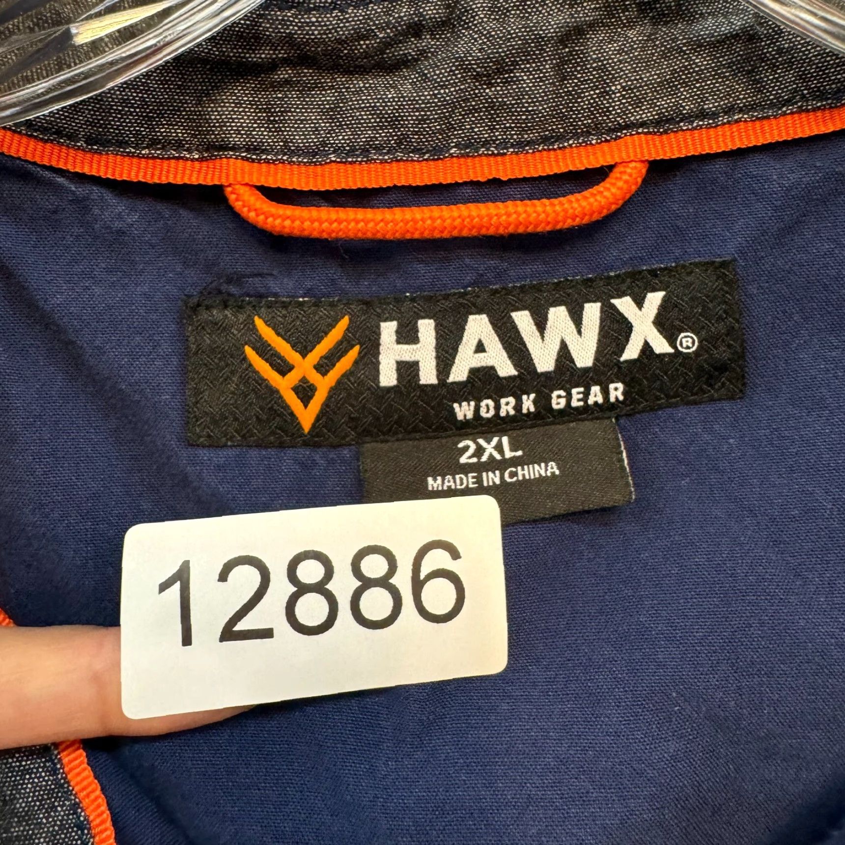Vintage Hawx Button Shirt 2XL Mens Navy Blue Short Sleeve Workwear Utility Shirt Size US XXL / EU 58 / 5 - 8 Thumbnail